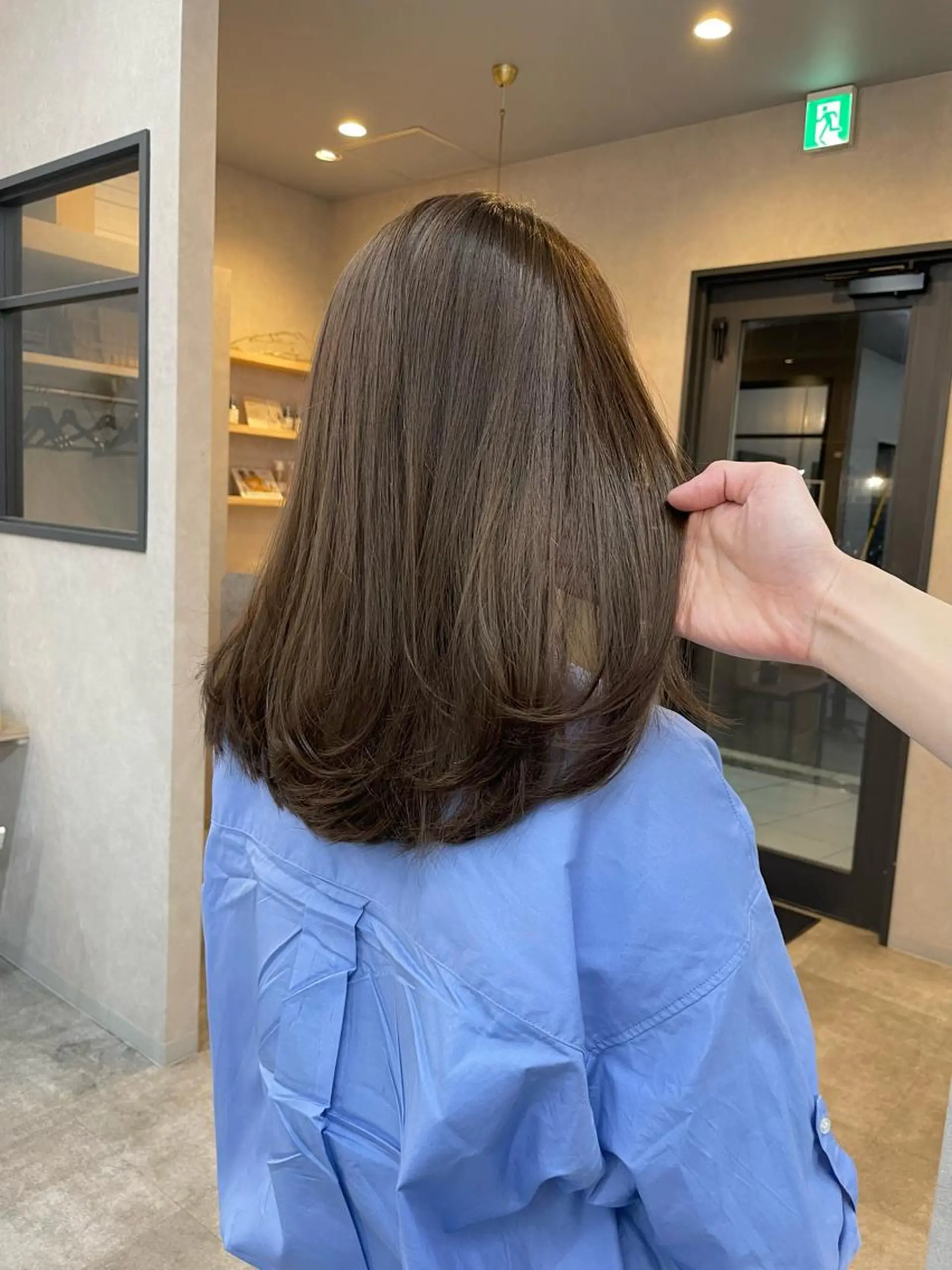 ミディアム カラー いなみね はるきのヘアスタイル