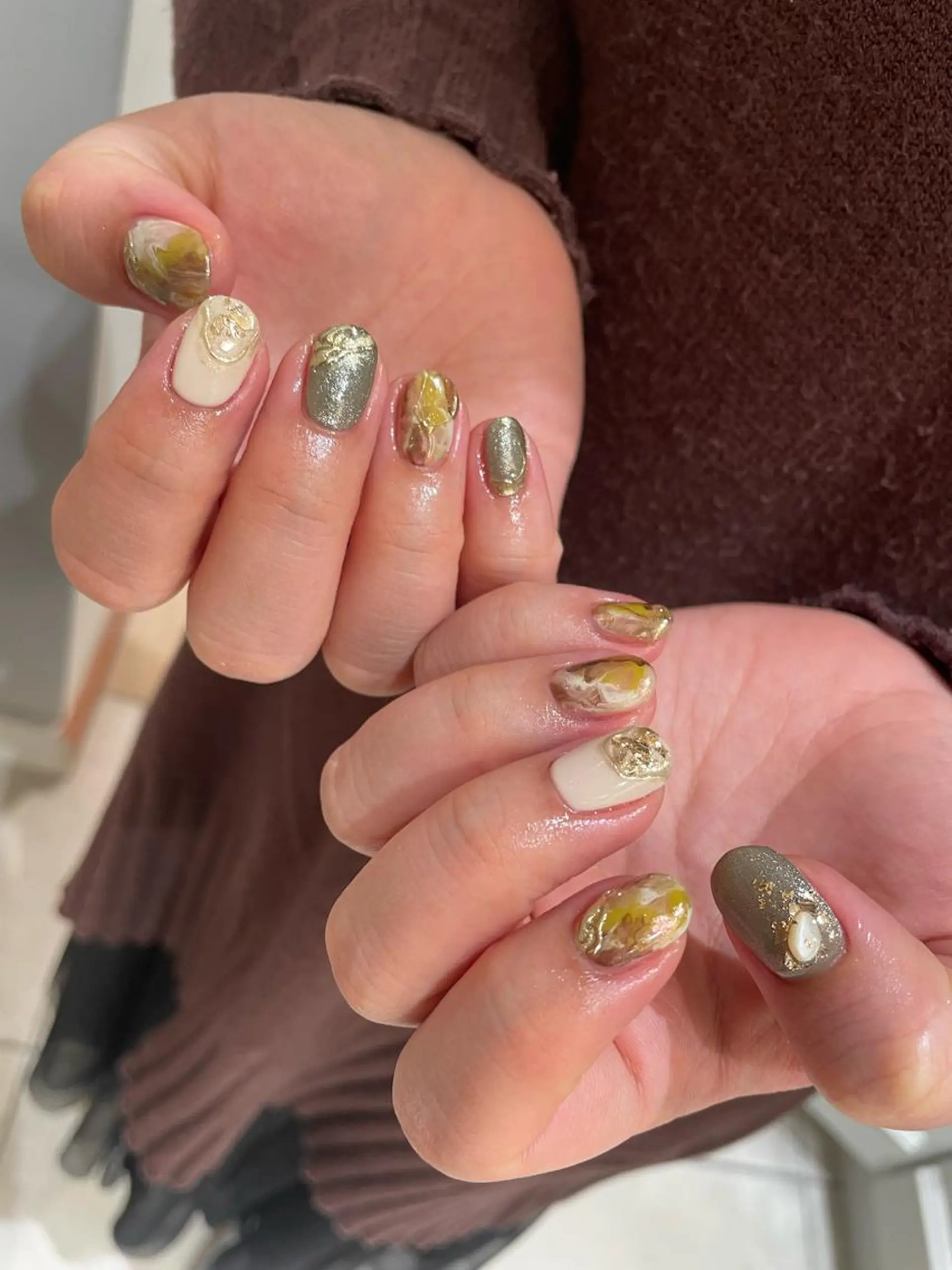 ネイル ハンドネイル 細矢 咲花のネイルデザイン