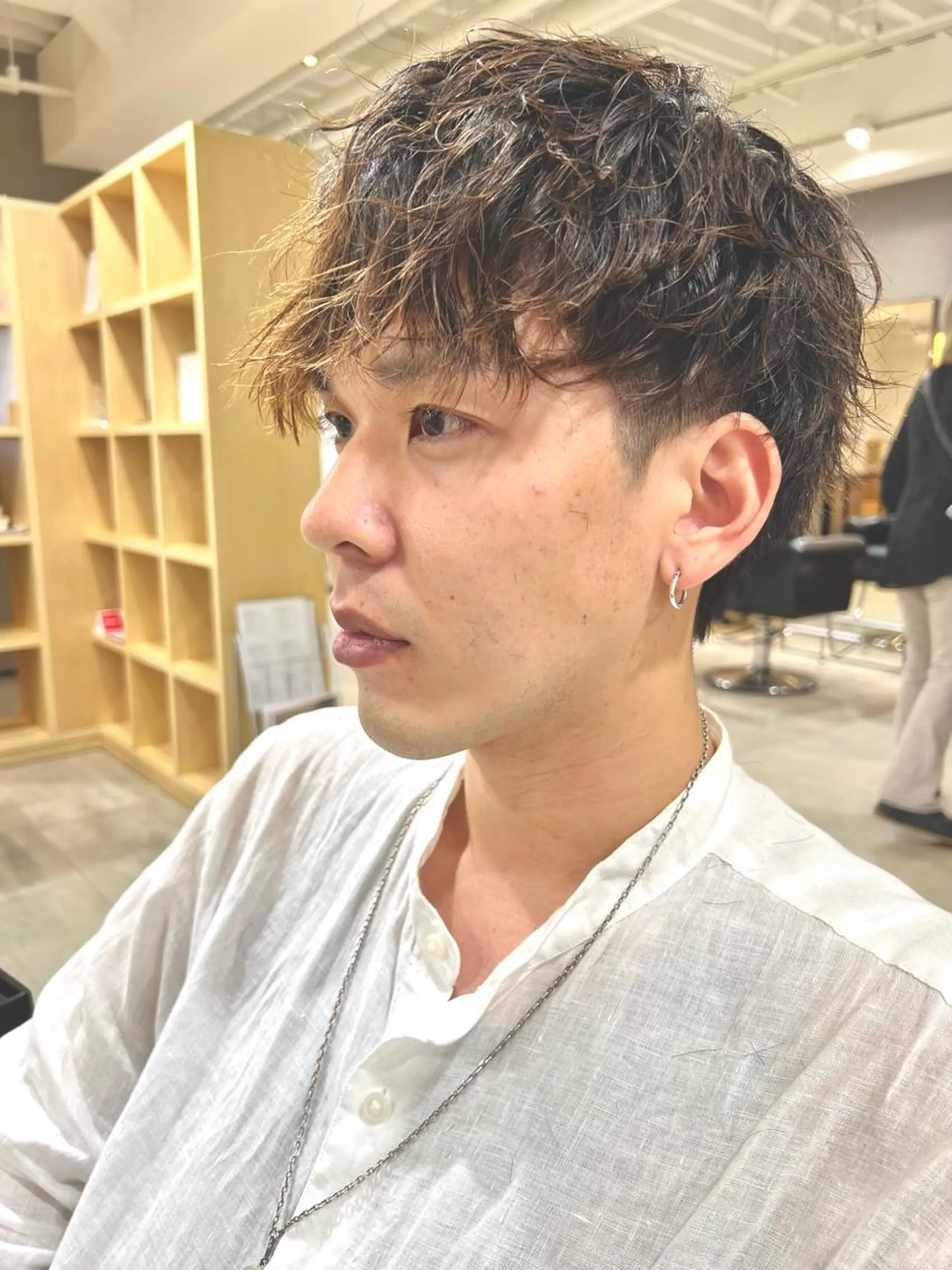 パーマ メンズ メンズパーマ カット パーマ 心斎橋メンズサロン リベルテグリットのヘアスタイル