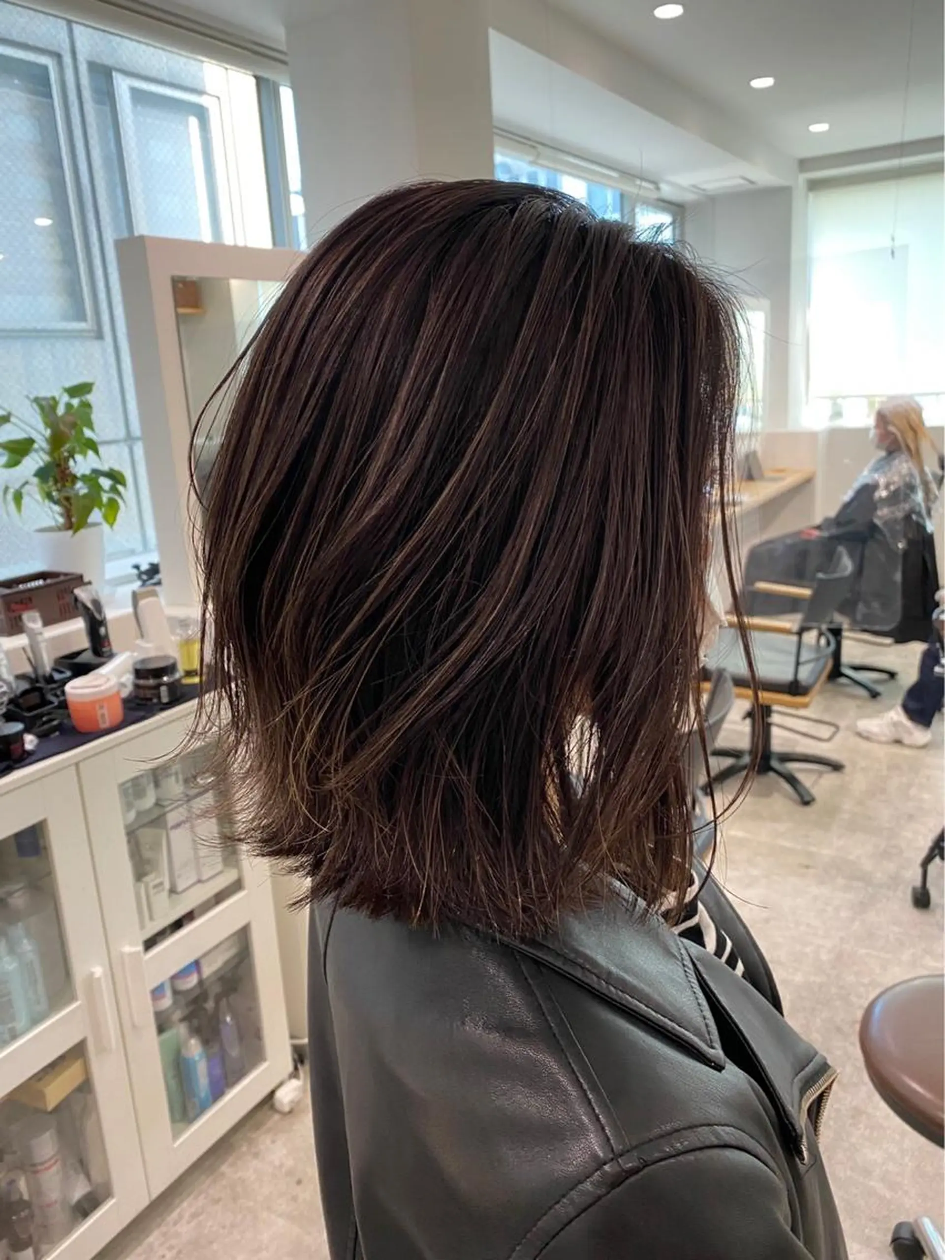 カラー ハイライトカラー 京都美容師 塩のヘアスタイル