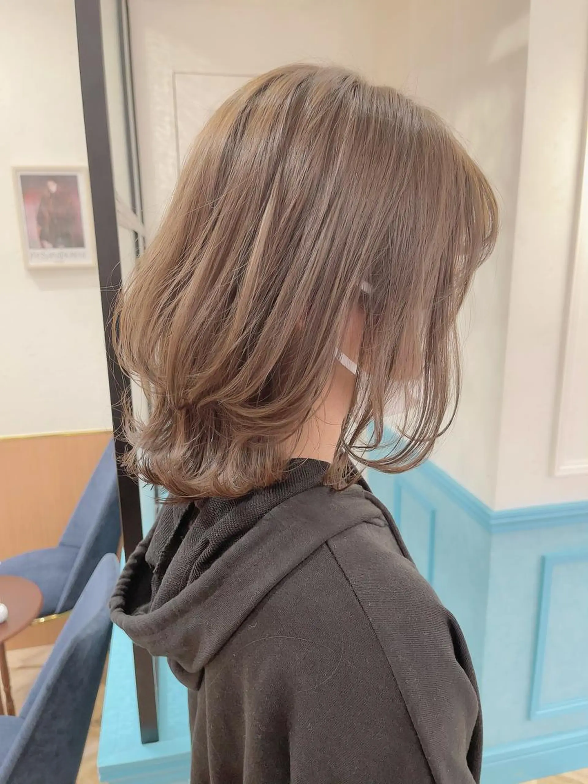 ミディアム カラー パーマ ヘアアレンジ くびれヘア レイヤーカット Londideal 高橋ヒロシのヘアスタイル