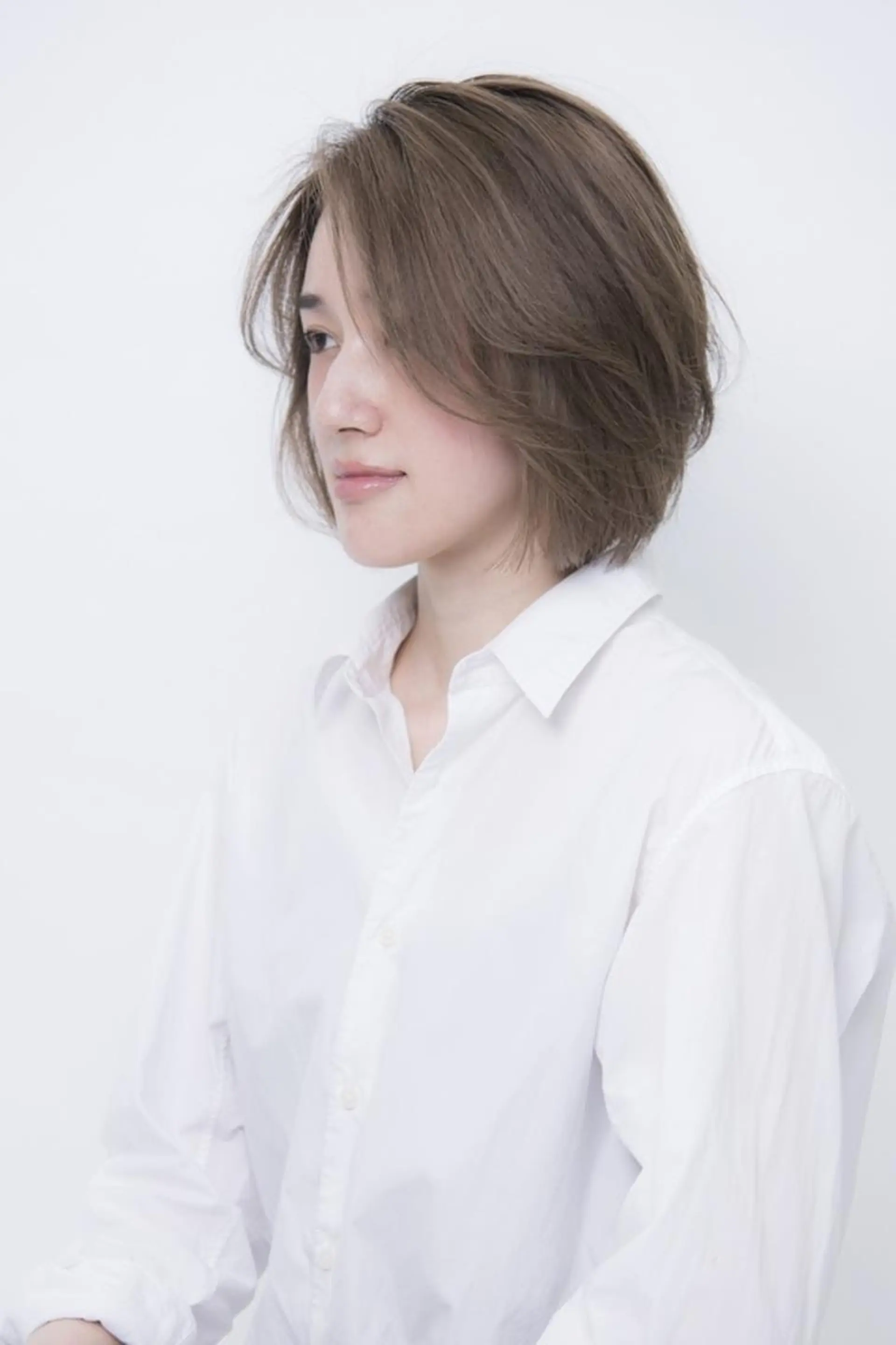 ミディアム カラー 橋口 晃典のヘアスタイル