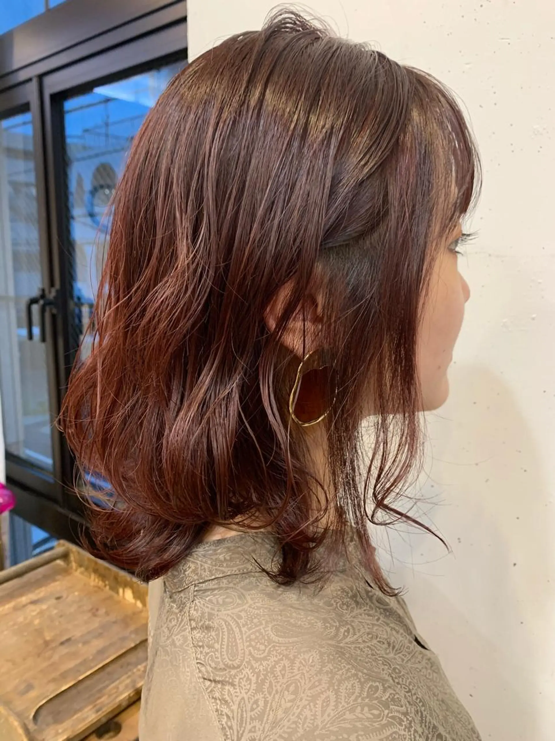 セミロング カラー まろやかカラー🤎 みなとまほのヘアスタイル