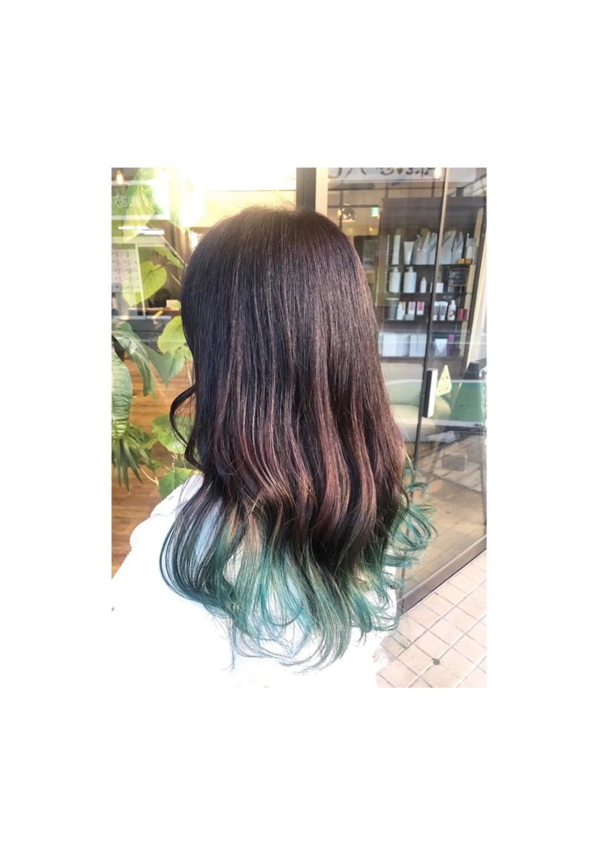 ロング カラー あらい なつみのヘアスタイル