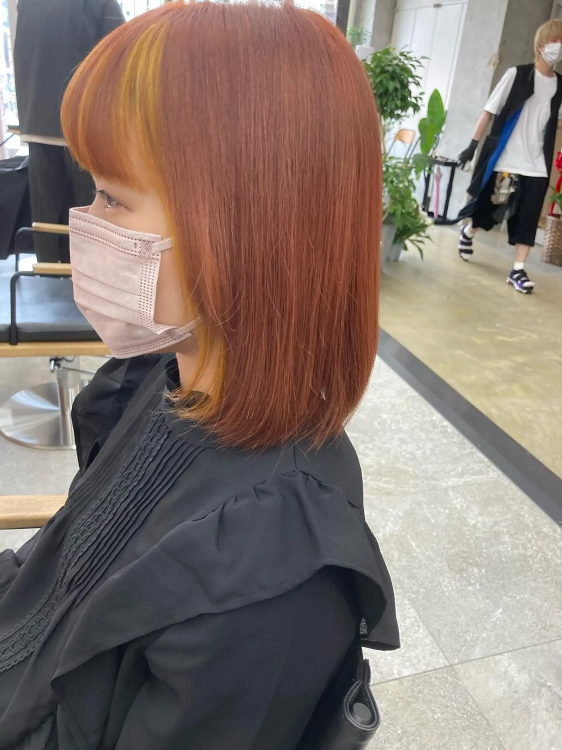 ミディアム カラー インナーカラー カット ヘアカラー 小木曽智美 /ボブ/ショートのヘアスタイル