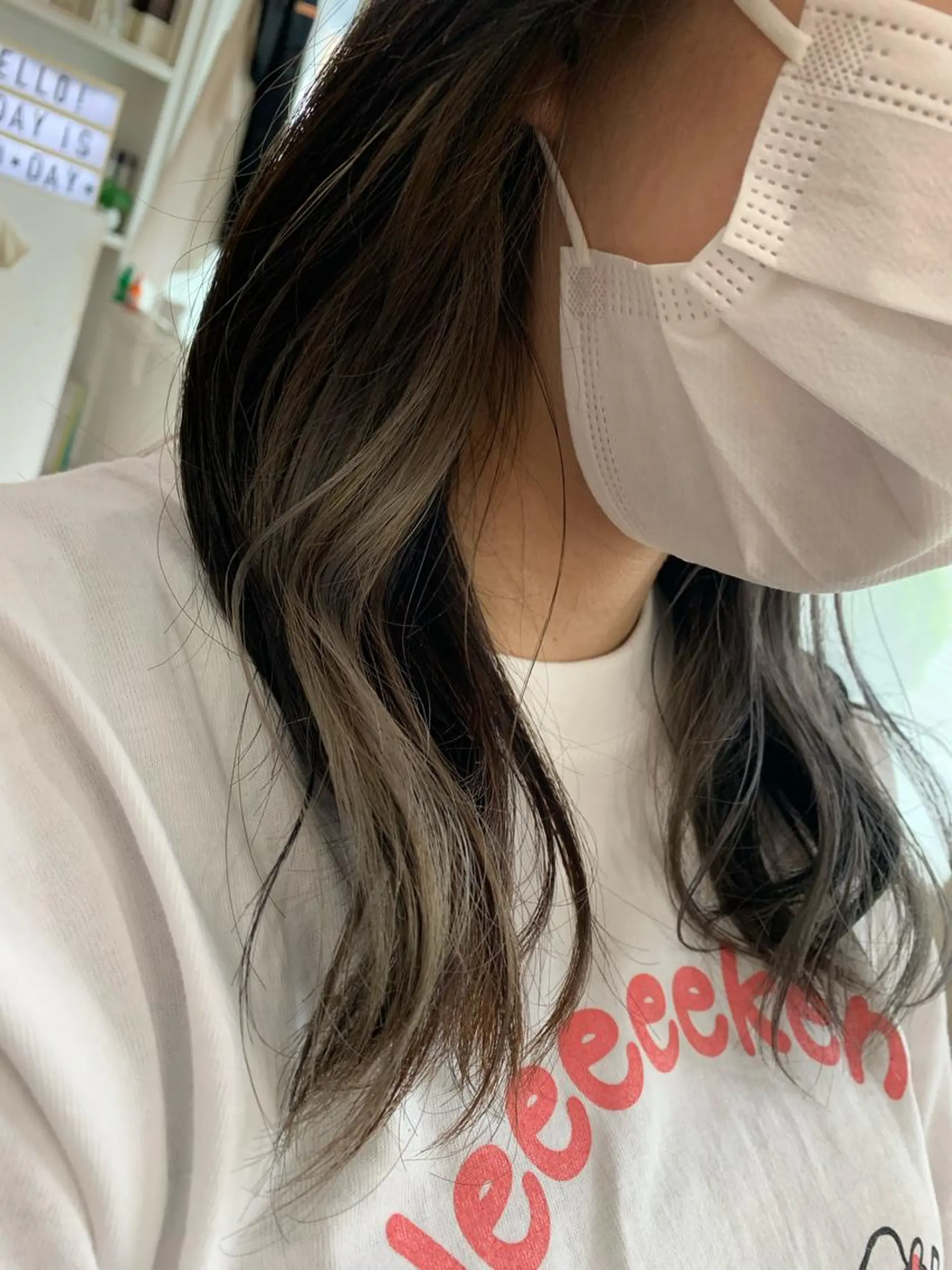 セミロング カラー インナーカラー hair &make EPICRUMIのヘアスタイル