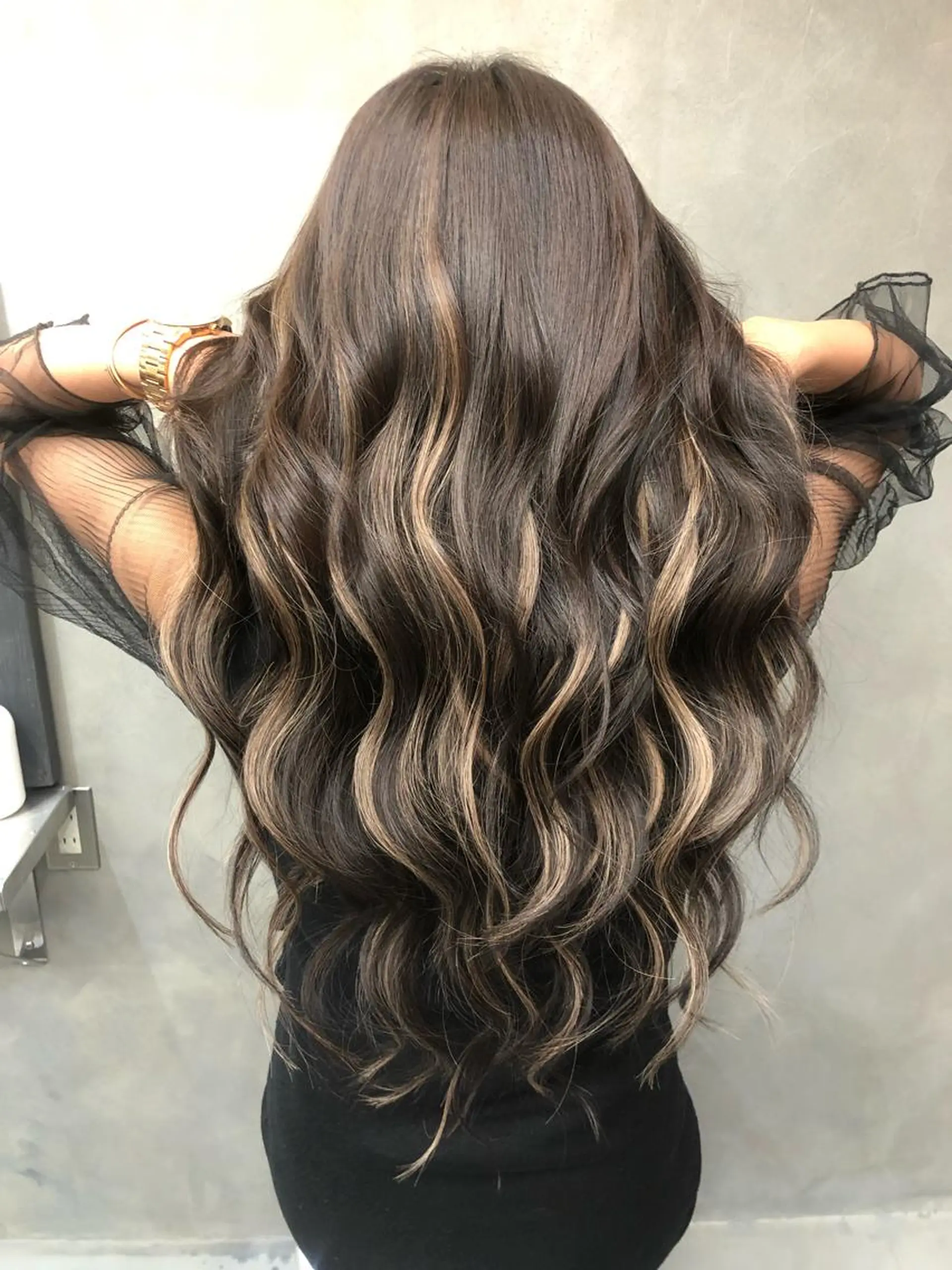 ロング シールエクステ エクステ 美魔女 美容師NAOのヘアスタイル