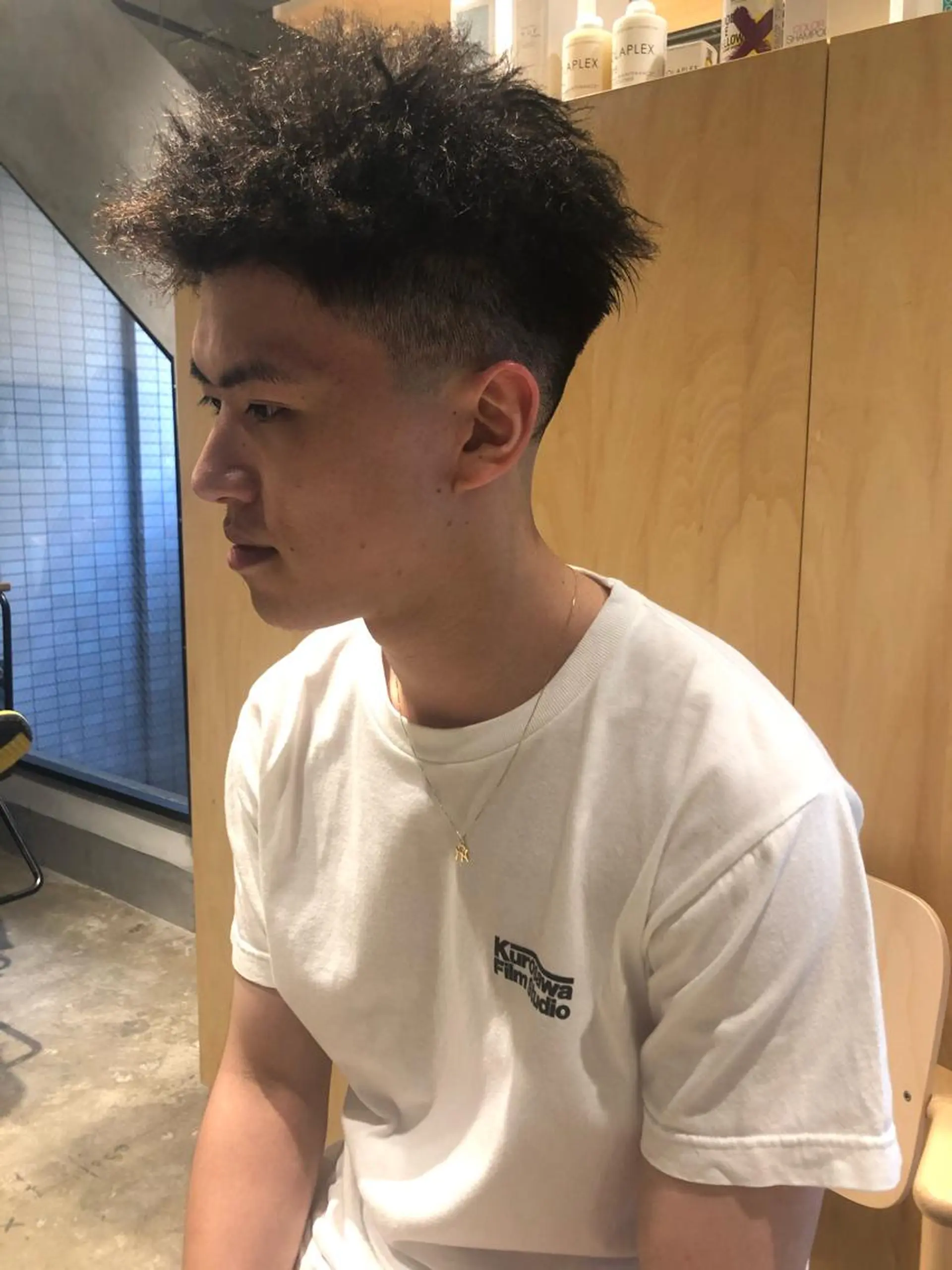 メンズ フェードカット メンズパーマ メンズツイストパーマ 刈り上げ ツイストパーマ 🌈圧倒的デザイン パーマ　関和希のヘアスタイル