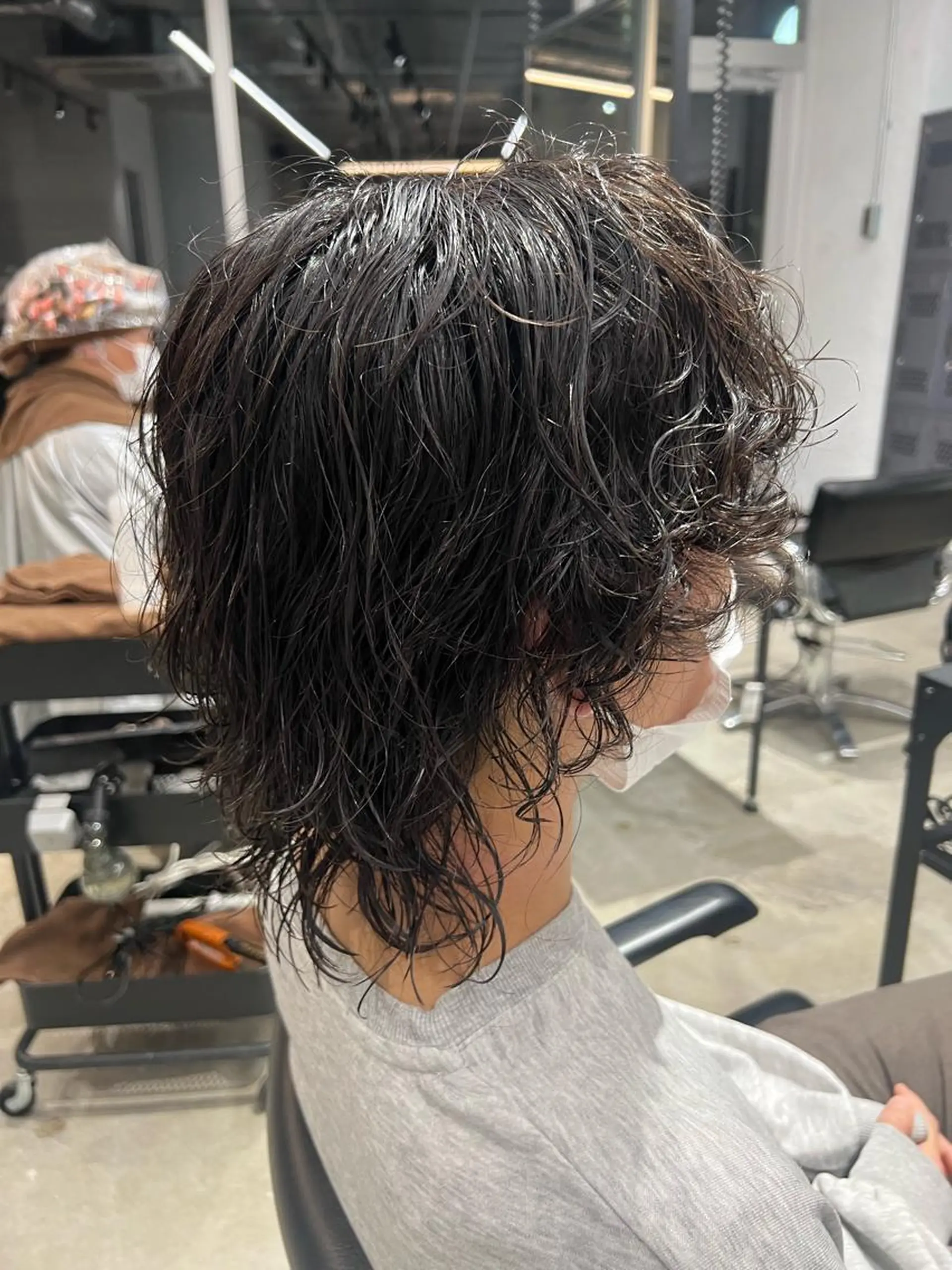ミディアム パーマ メンズ オタク特化美容師💟 チバコナツのヘアスタイル