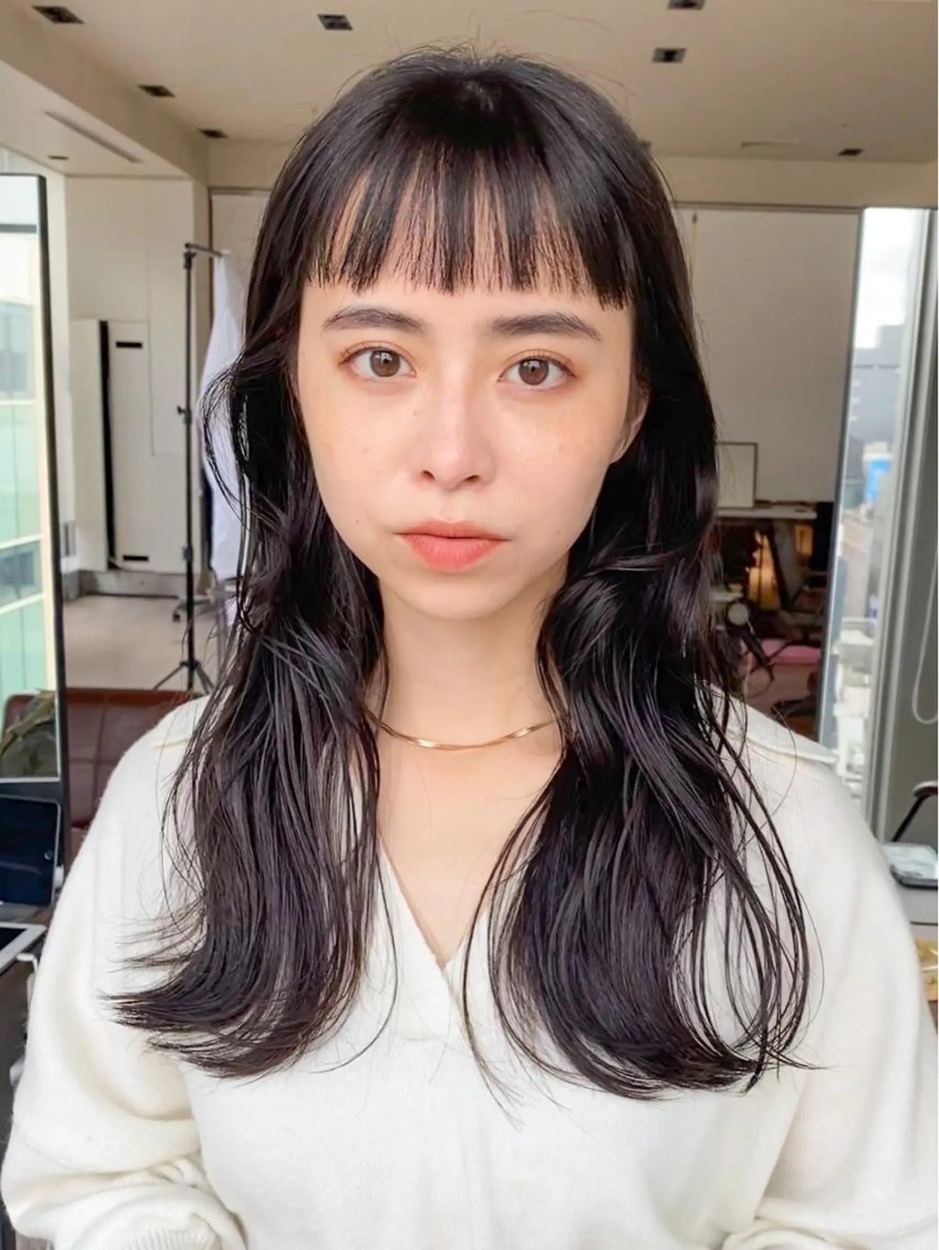 セミロング くびれヘア 顔周りカット 小顔カット トリートメント 【1日2名様限定】 AFLOAT白川雄副のヘアスタイル