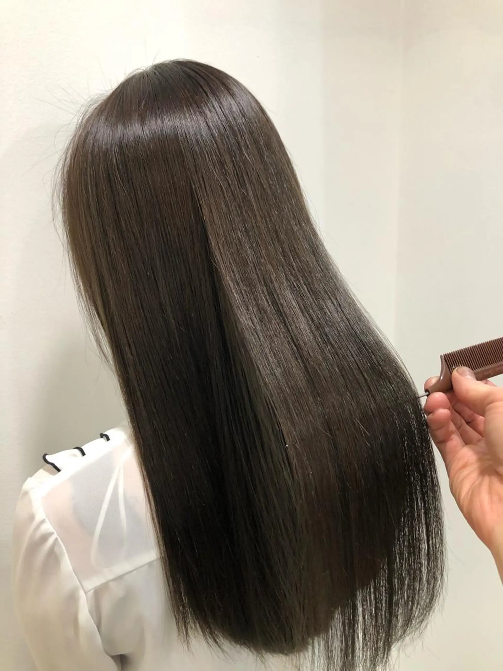 ロング 髪質改善 縮毛矯正 トリートメント 酸熱トリートメント コテ巻き風パーマ/ 髪質改善/河島恭平のヘアスタイル