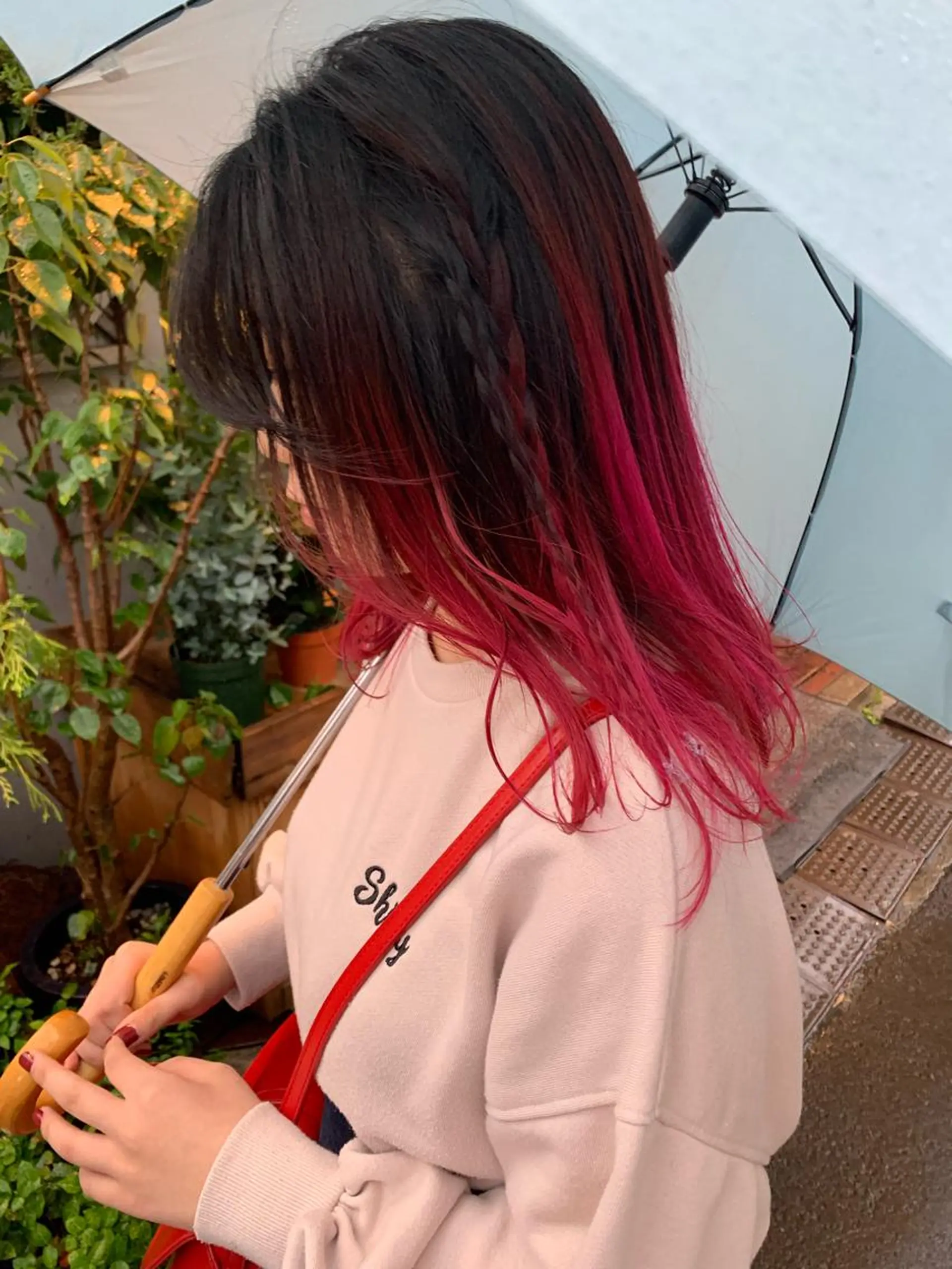 セミロング カラー ピンクベージュ/新潟 万代/高橋桃葉🍑のヘアスタイル