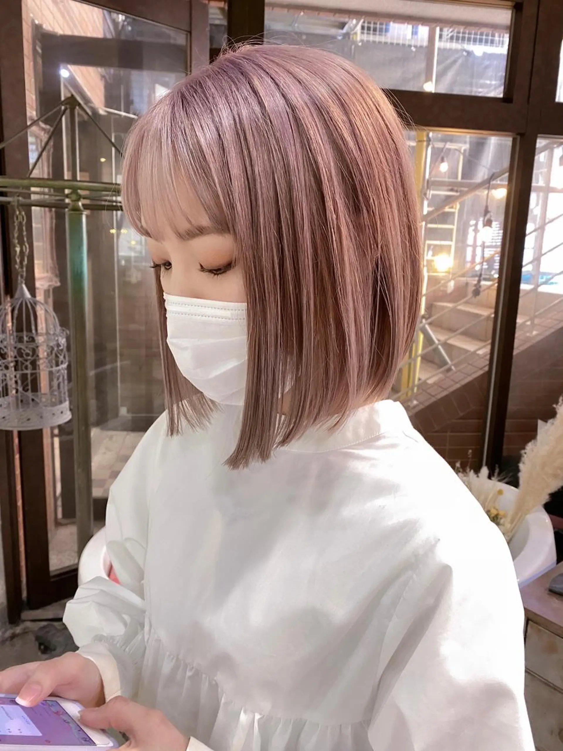 ショート 柔らかベージュ 🤎YUKAのヘアスタイル