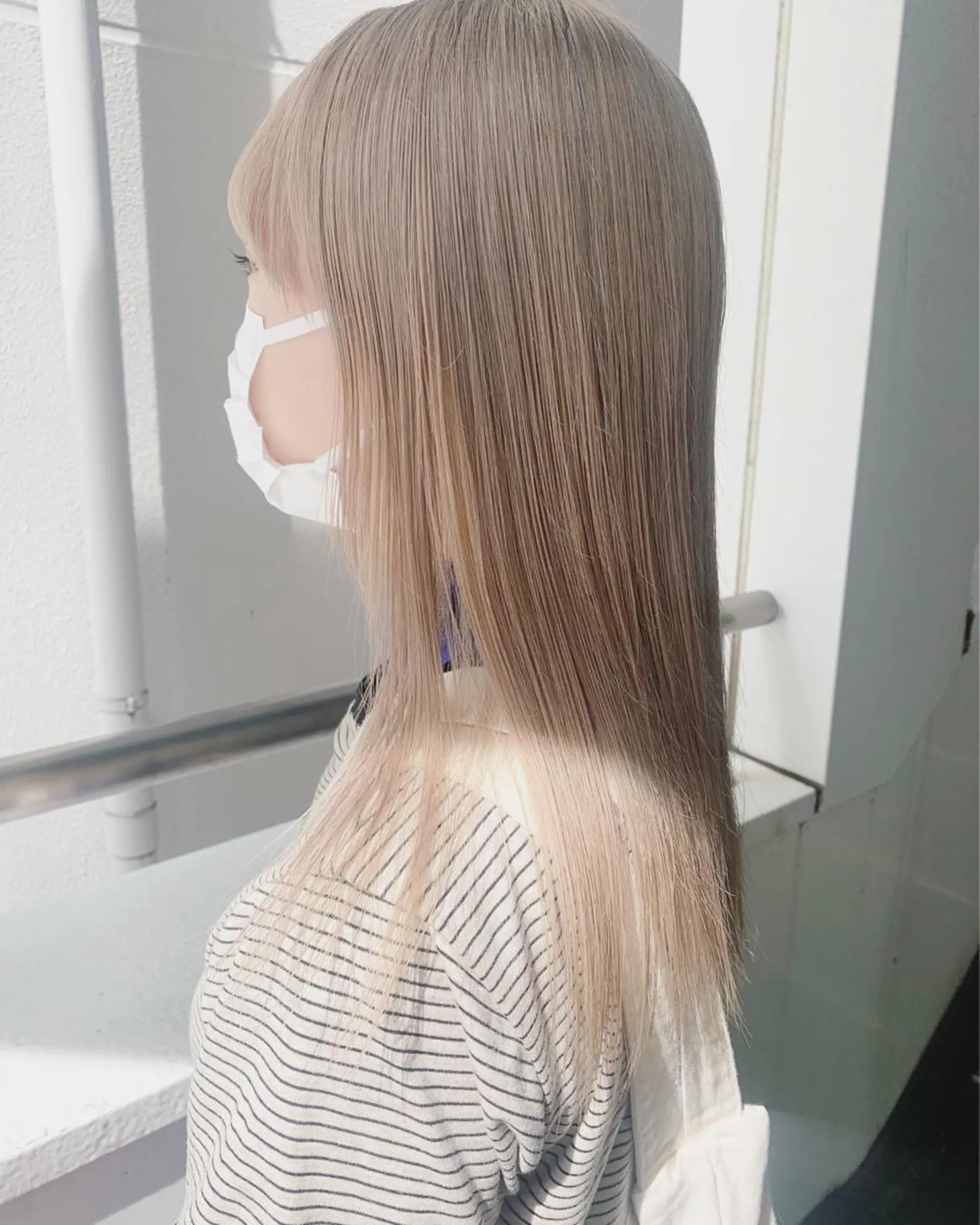 セミロング カラー カット ヘアカラー 🐝 hachi🐝のヘアスタイル