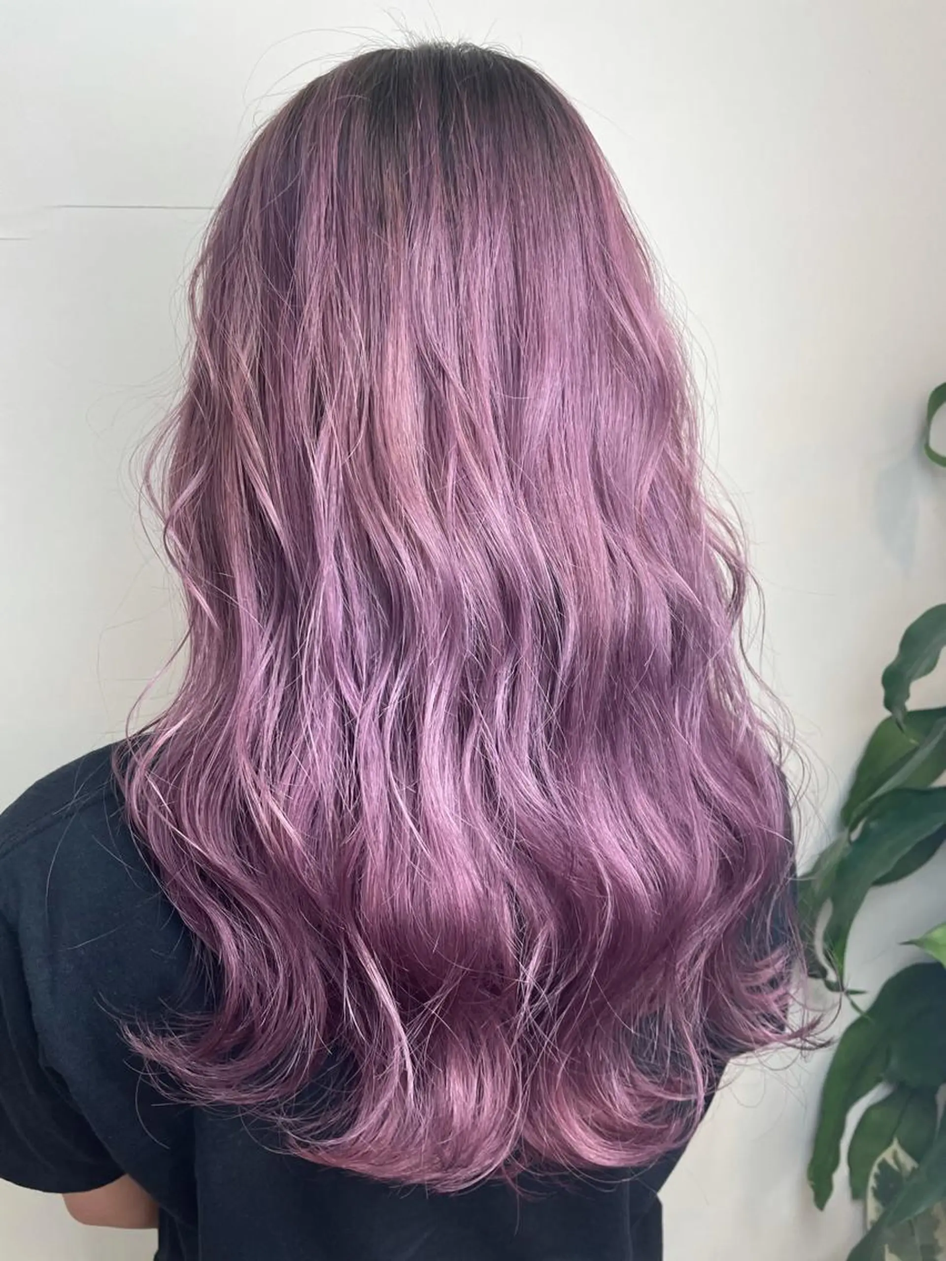 ロング カラー ラベンダーカラー ラベンダーピンク ピンクカラー カット ヘアカラー WEST OLAND加藤圭介のヘアスタイル