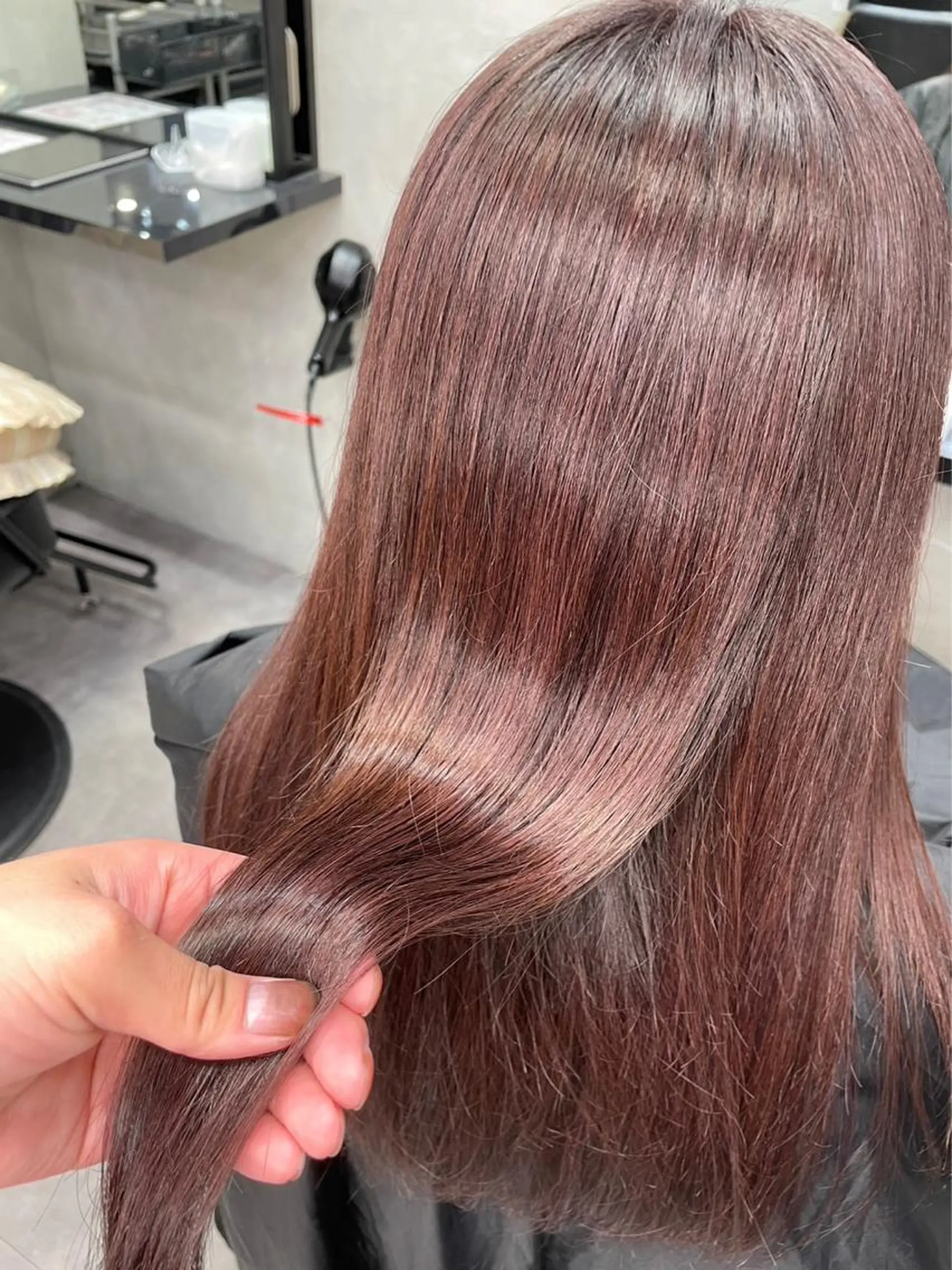 セミロング カラー アディクシーカラー 黒髪 ブリーチ ブルーカラー ブルーブラック エクステ/髪質改善 🖤RYUSEI🖤のヘアスタイル