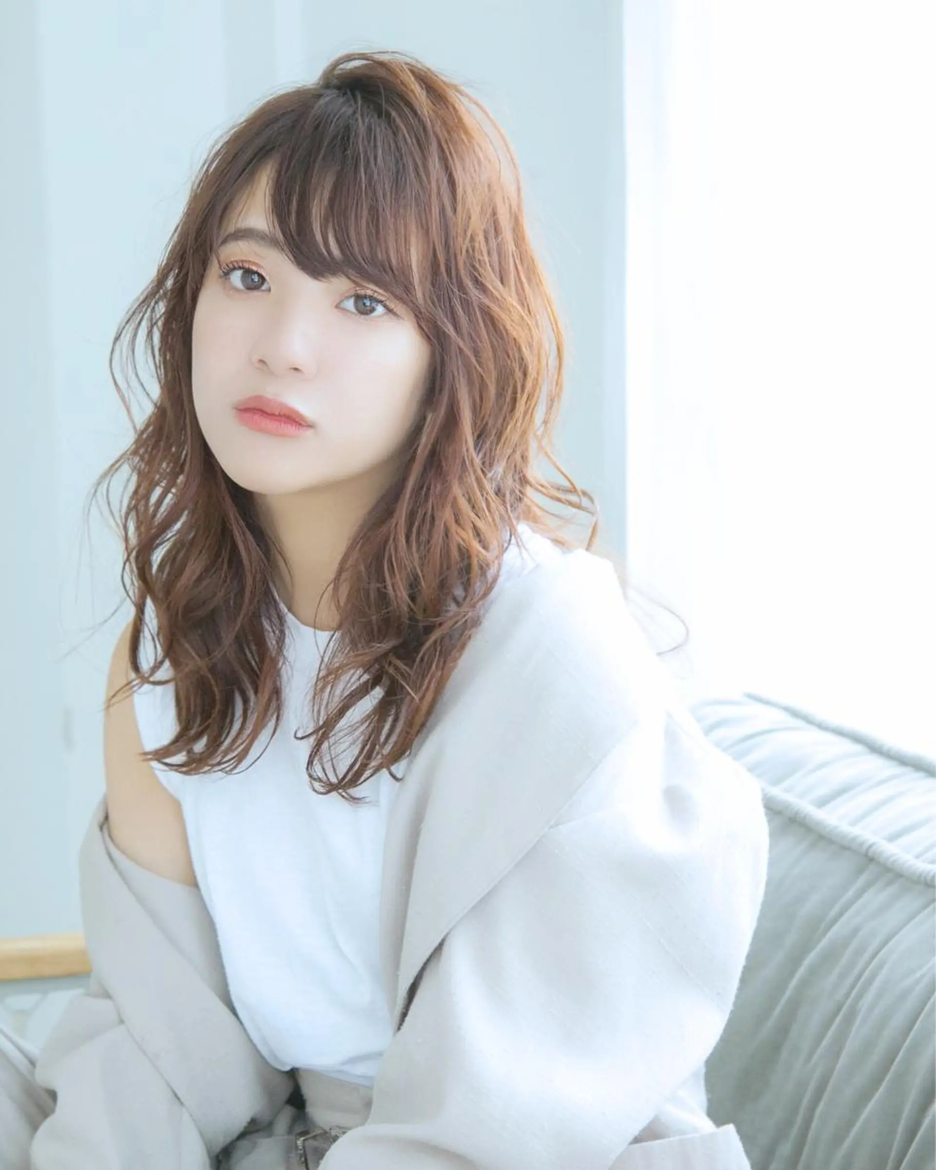 ミディアム カラー パーマ 髪質改善/縮毛矯正/ ボブ/店長/槌矢圭悟のヘアスタイル