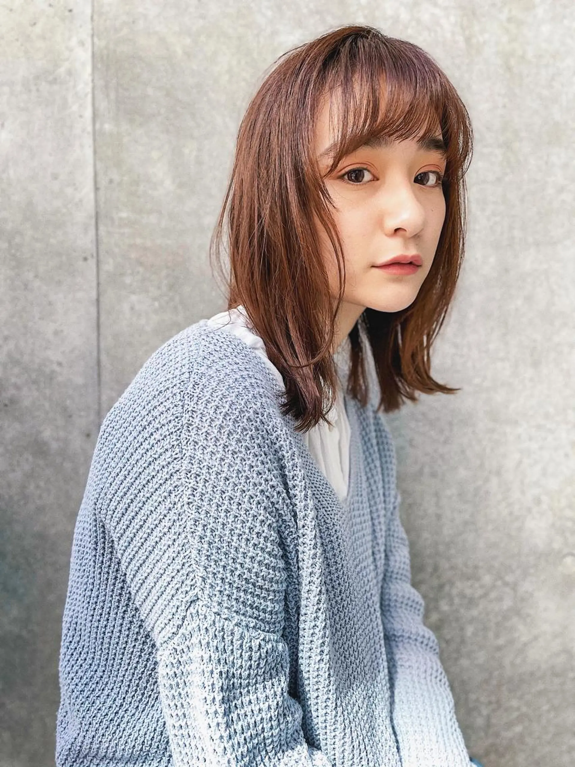 ミディアム 外ハネヘア 【雰囲気ﾍｱ☺︎】 岩井隼人のヘアスタイル