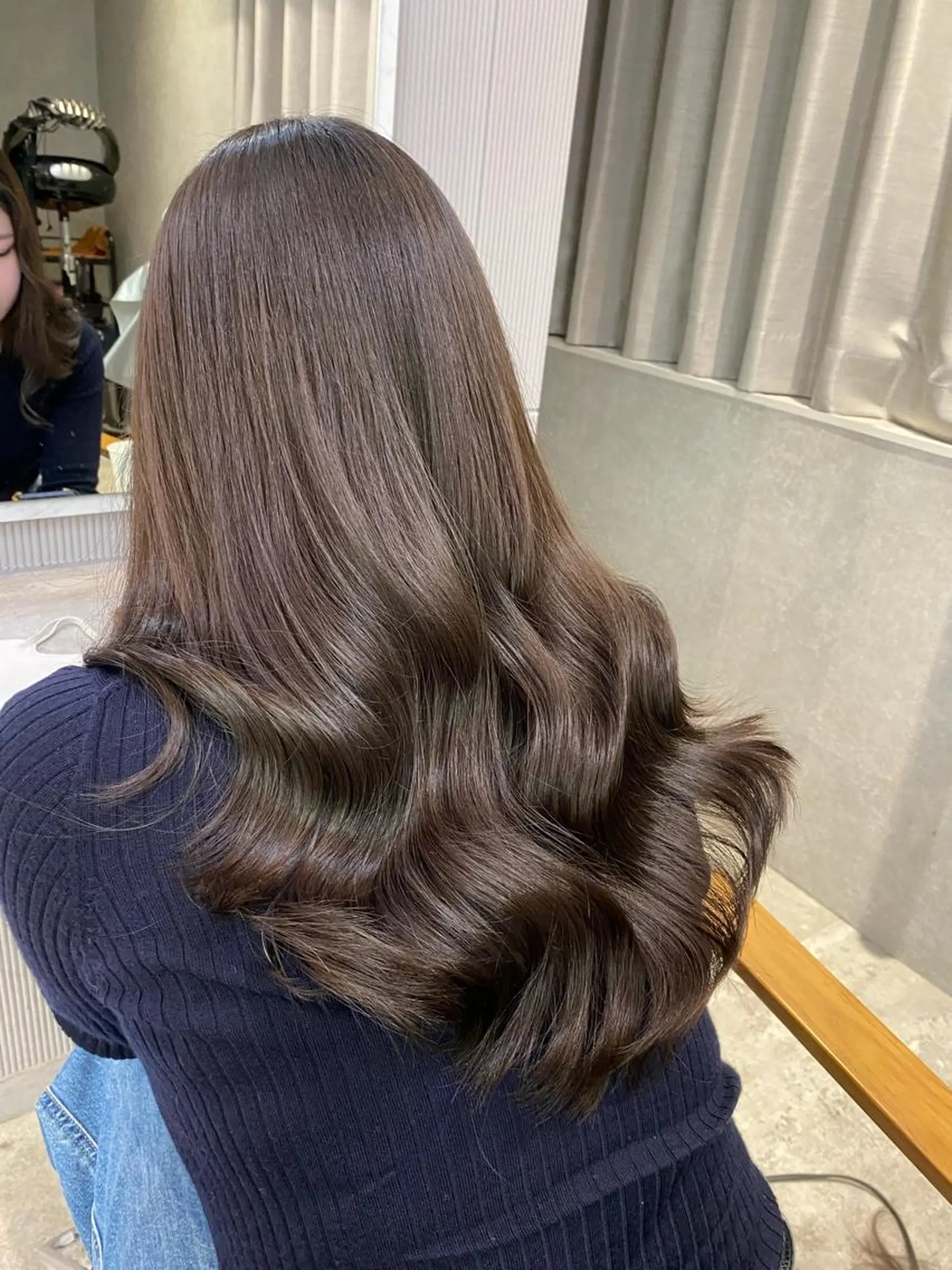 セミロング カラー カット ヘアカラー 田島 泰雅のヘアスタイル