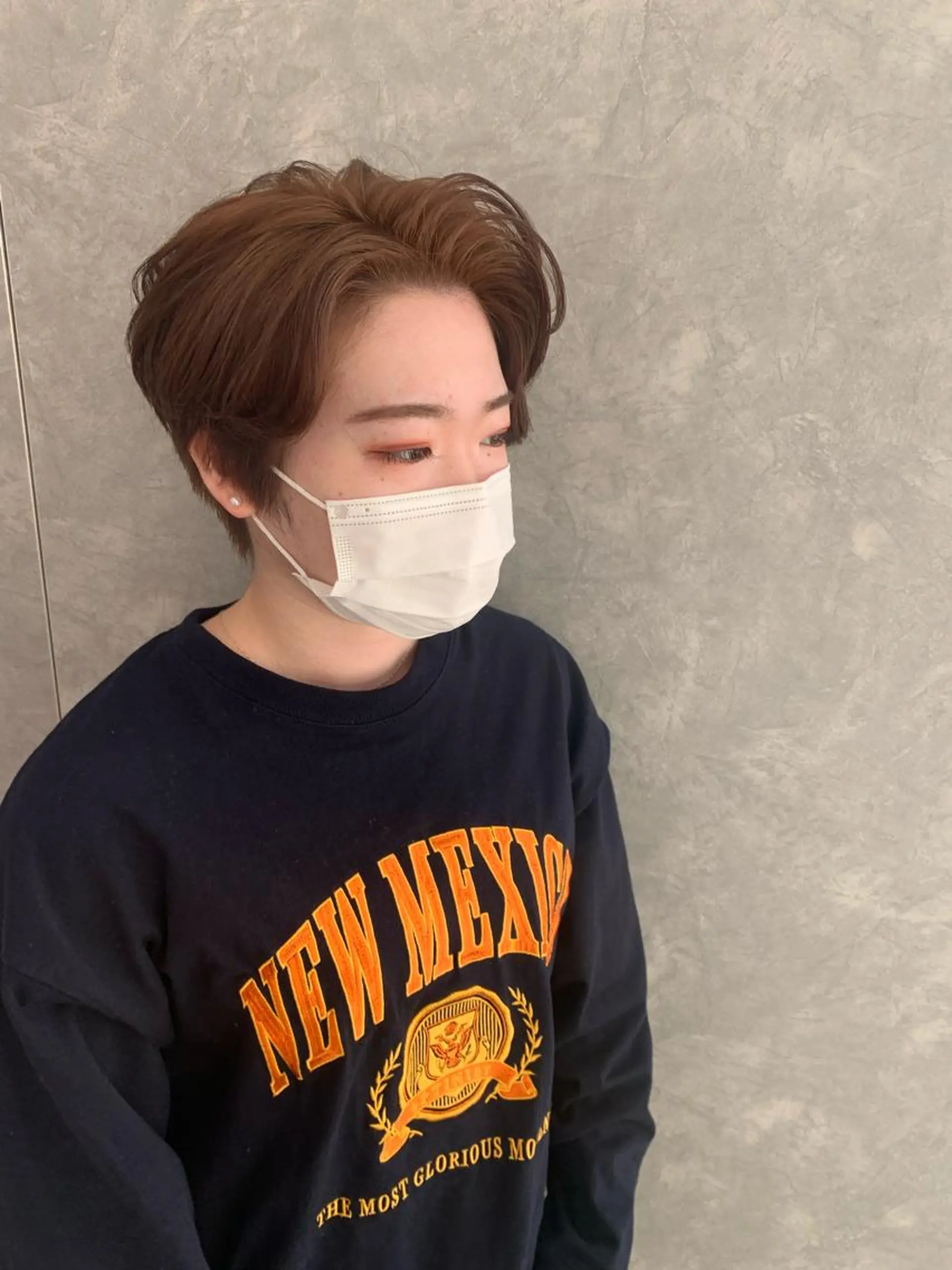 ショート カラー ヘアアレンジ ブリーチ ブリーチなしカラー stylist N0Nのヘアスタイル