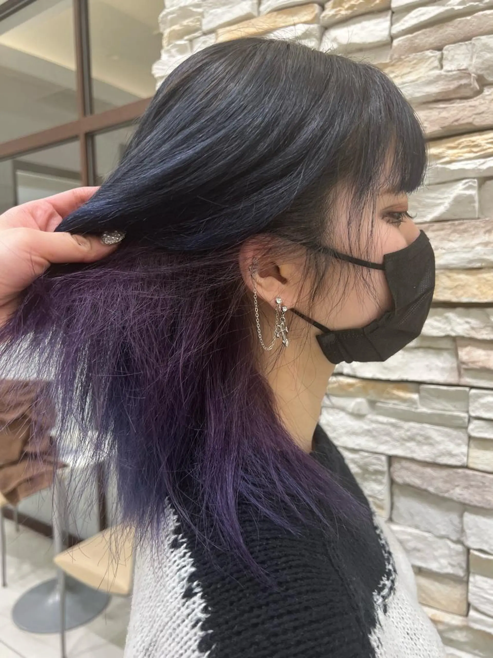 ミディアム ハイトーン／透明感 カラー Mioのヘアスタイル