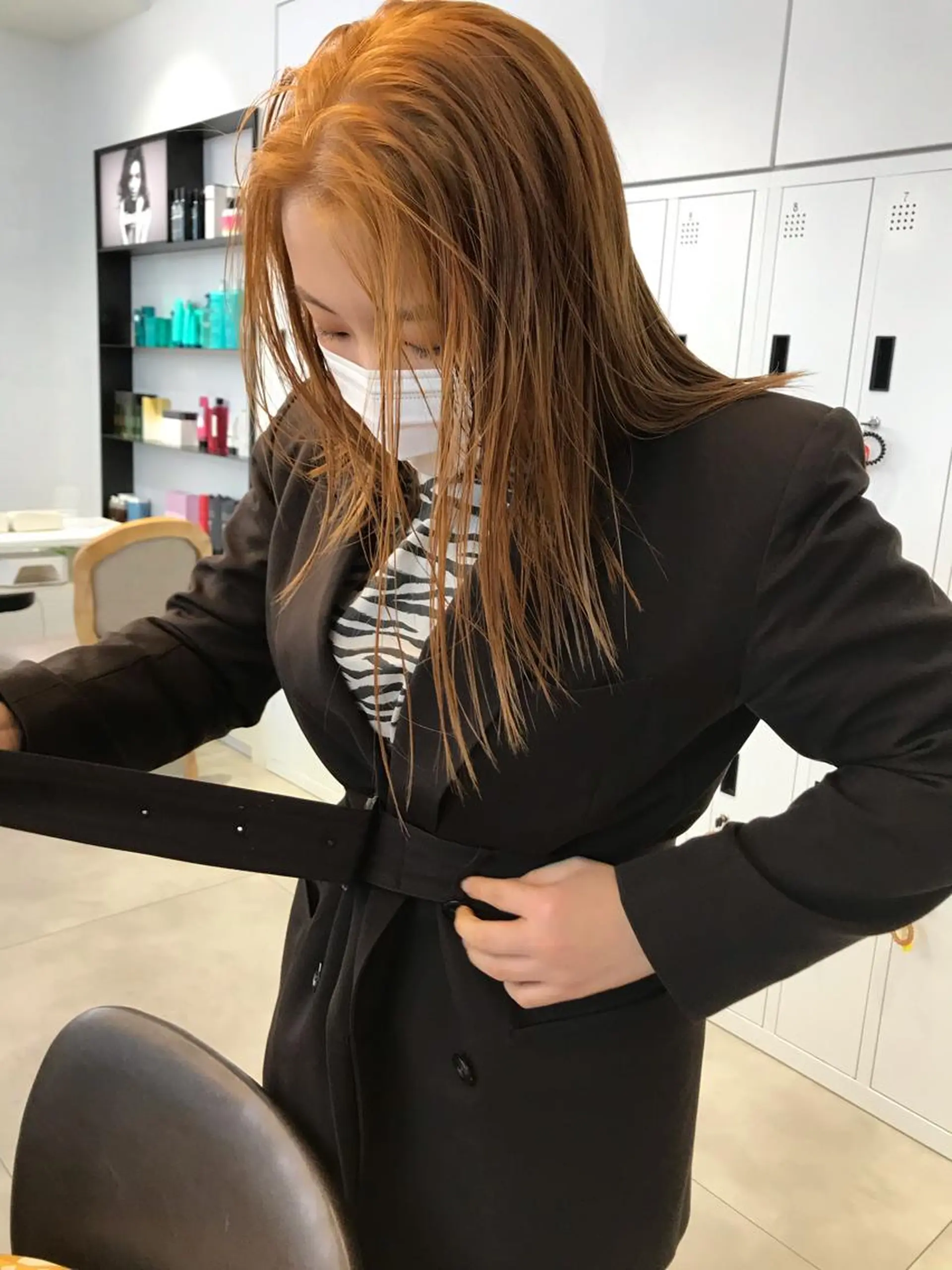 セミロング カラー カット パーマ 🇰🇷カルマパーマ kaito🇰🇷のヘアスタイル