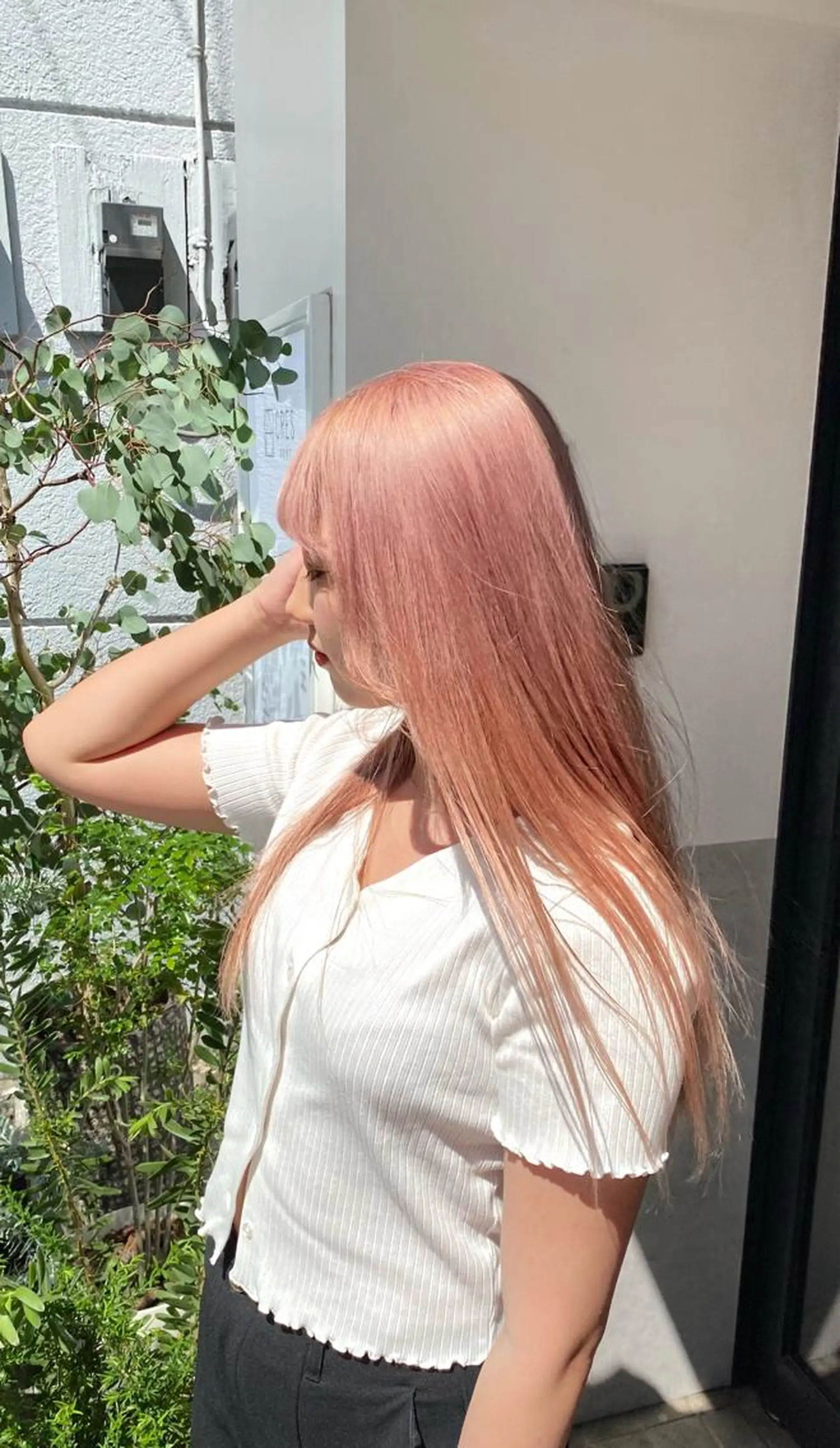 セミロング カラー ヘアカラー お洒落カジュアル🍃 まなとのヘアスタイル