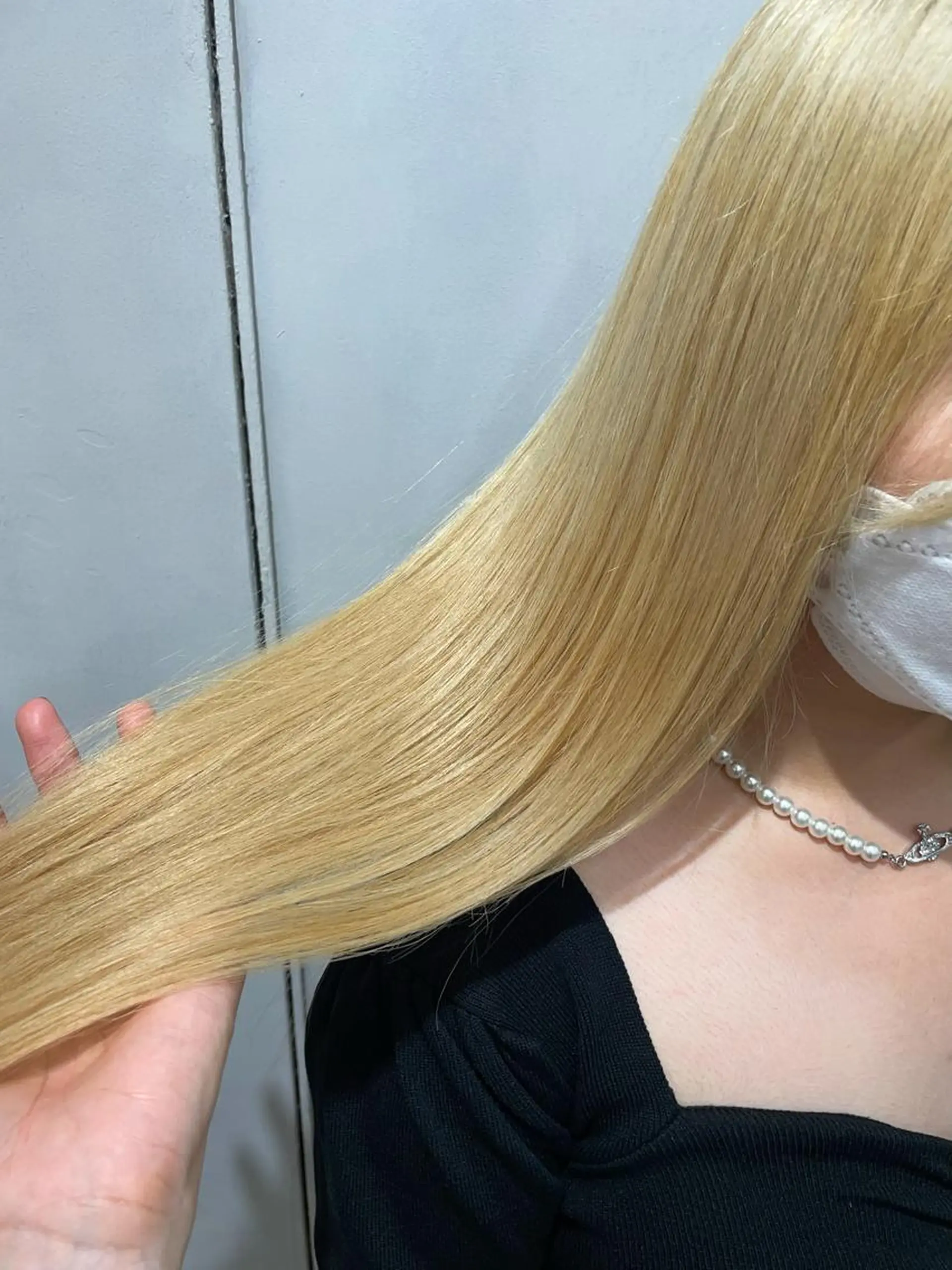 ロング カラー ブロンド ホワイトブロンド トリートメント 🔷ダブルカラーハイ トーン🔷櫻井走のヘアスタイル