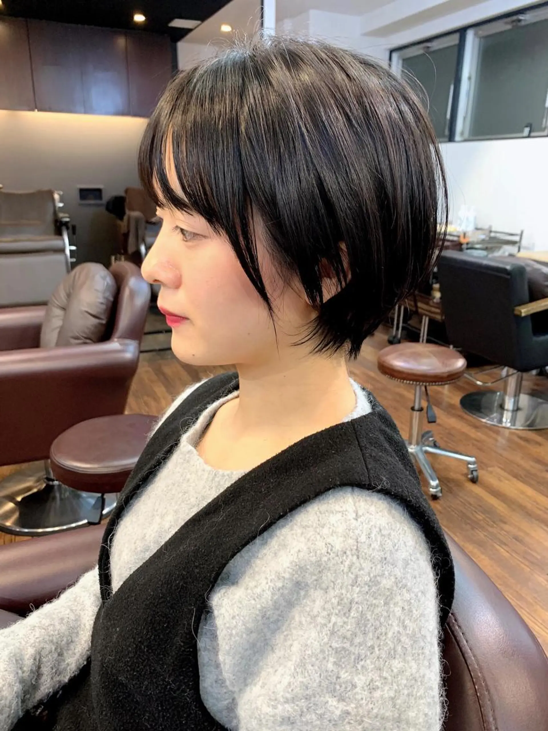 ショート 縮毛矯正/ショート/ レイヤー/畑中正敏のヘアスタイル