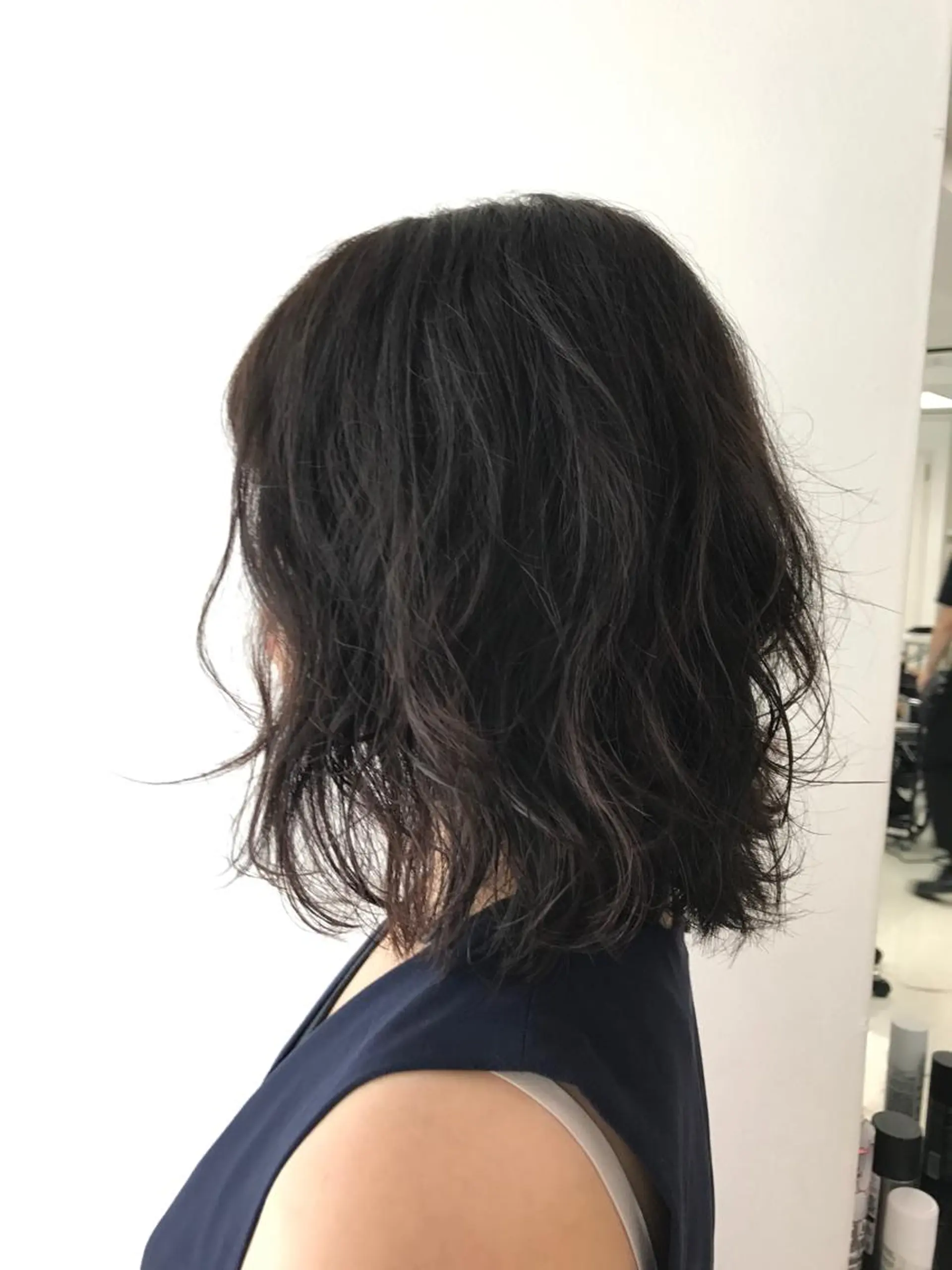 セミロング パーマ 大石 さやかのヘアスタイル