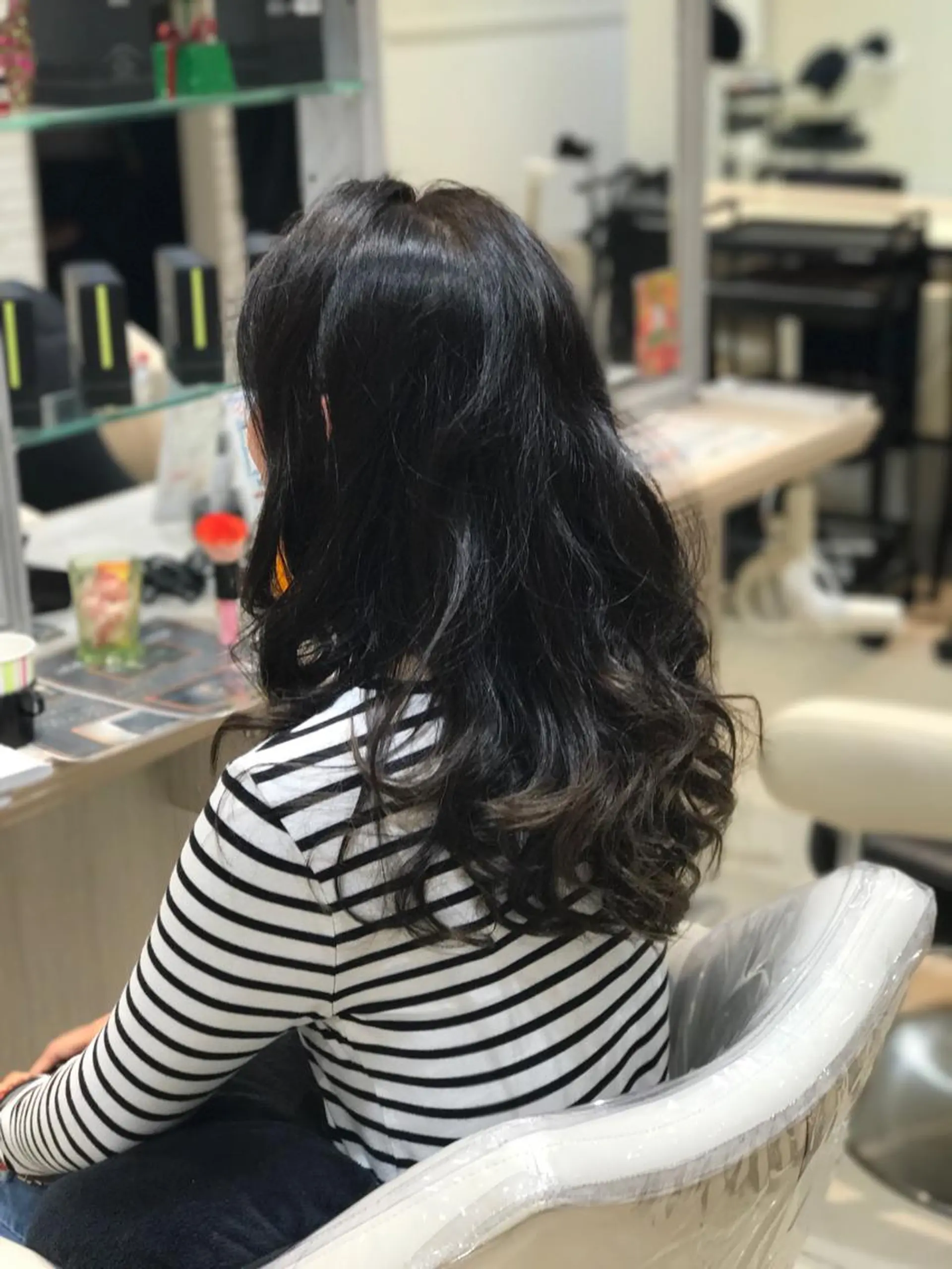 ロング パーマ 松山 真也のヘアスタイル