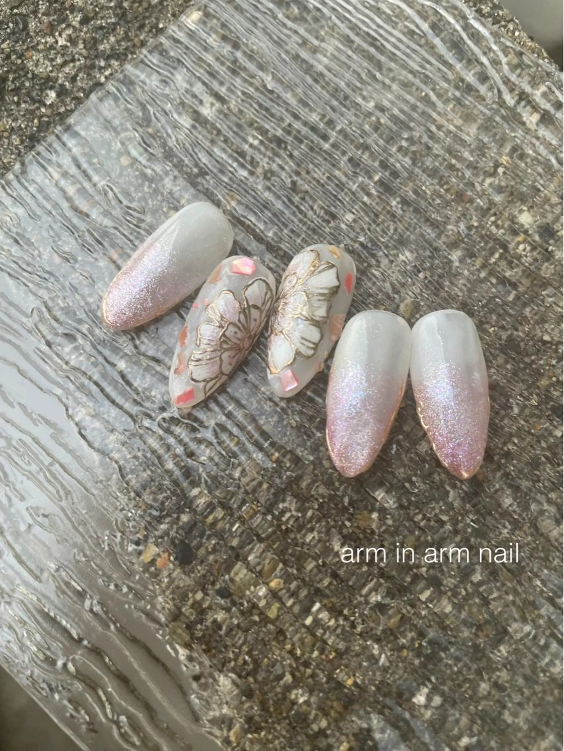 ネイル arm in arm ︎✿Yamamotoのマツエク・マツパデザイン