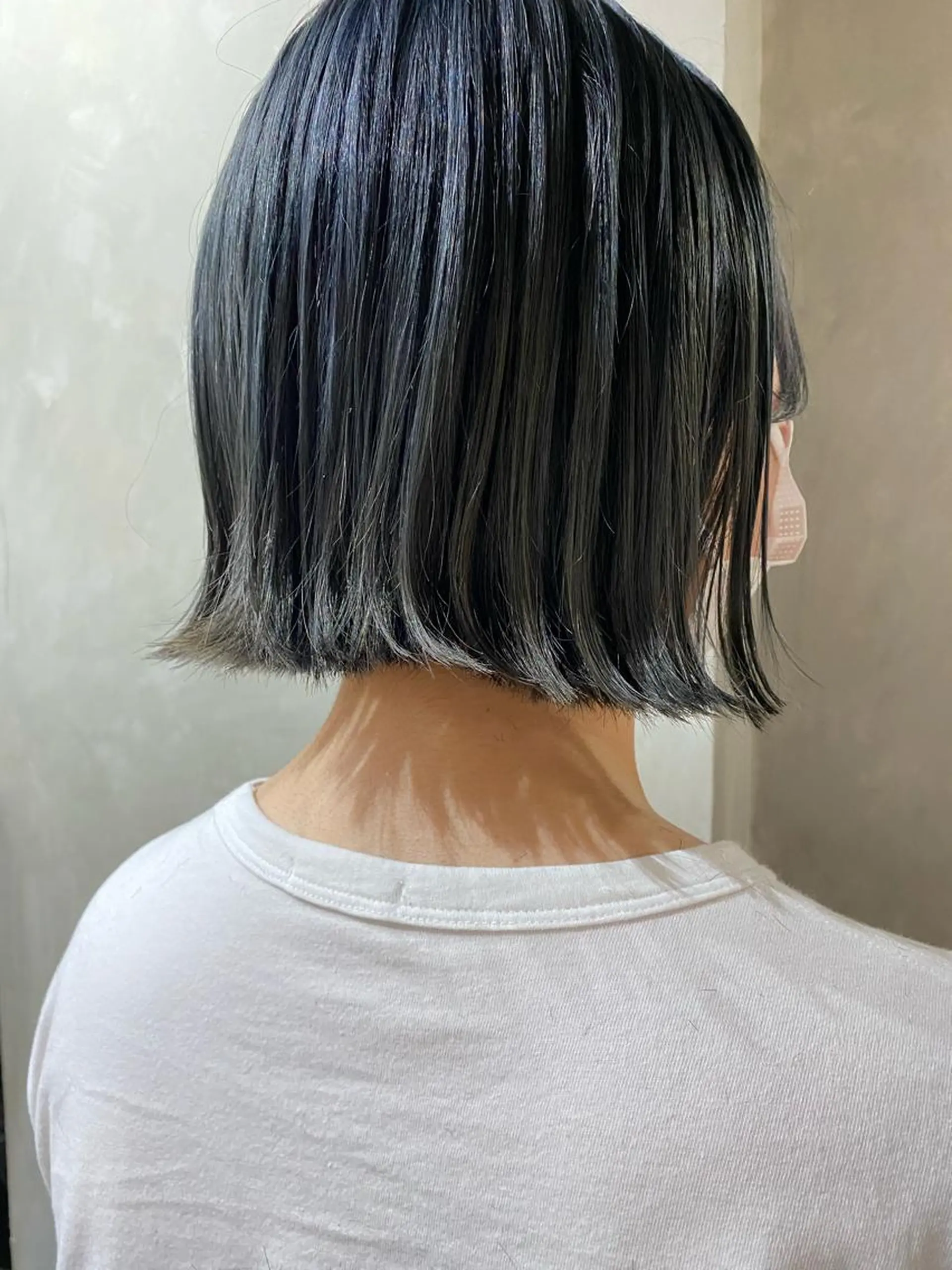 ミディアム カラー ヘアカラー トリートメント ツキノキ ミナのヘアスタイル