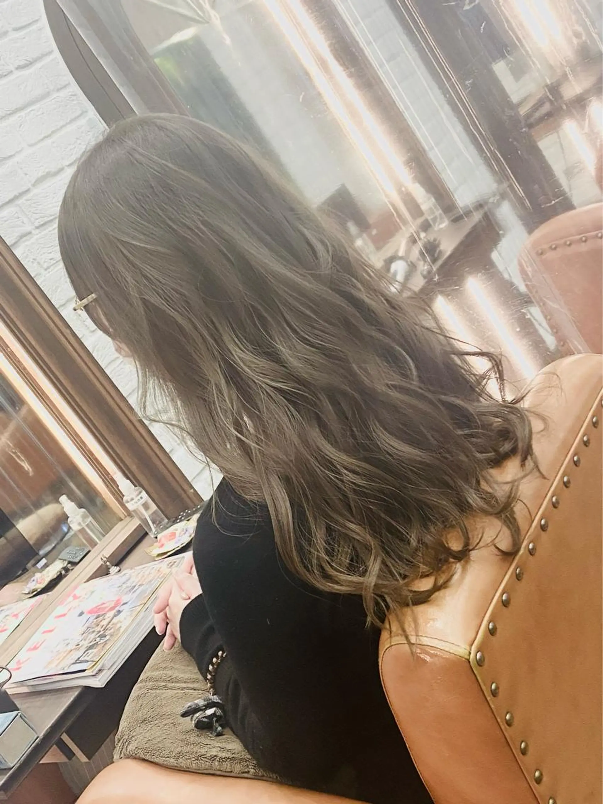 ロング カラー カット ヘアカラー トリートメント ヘッドスパ 久次米 智人のヘアスタイル