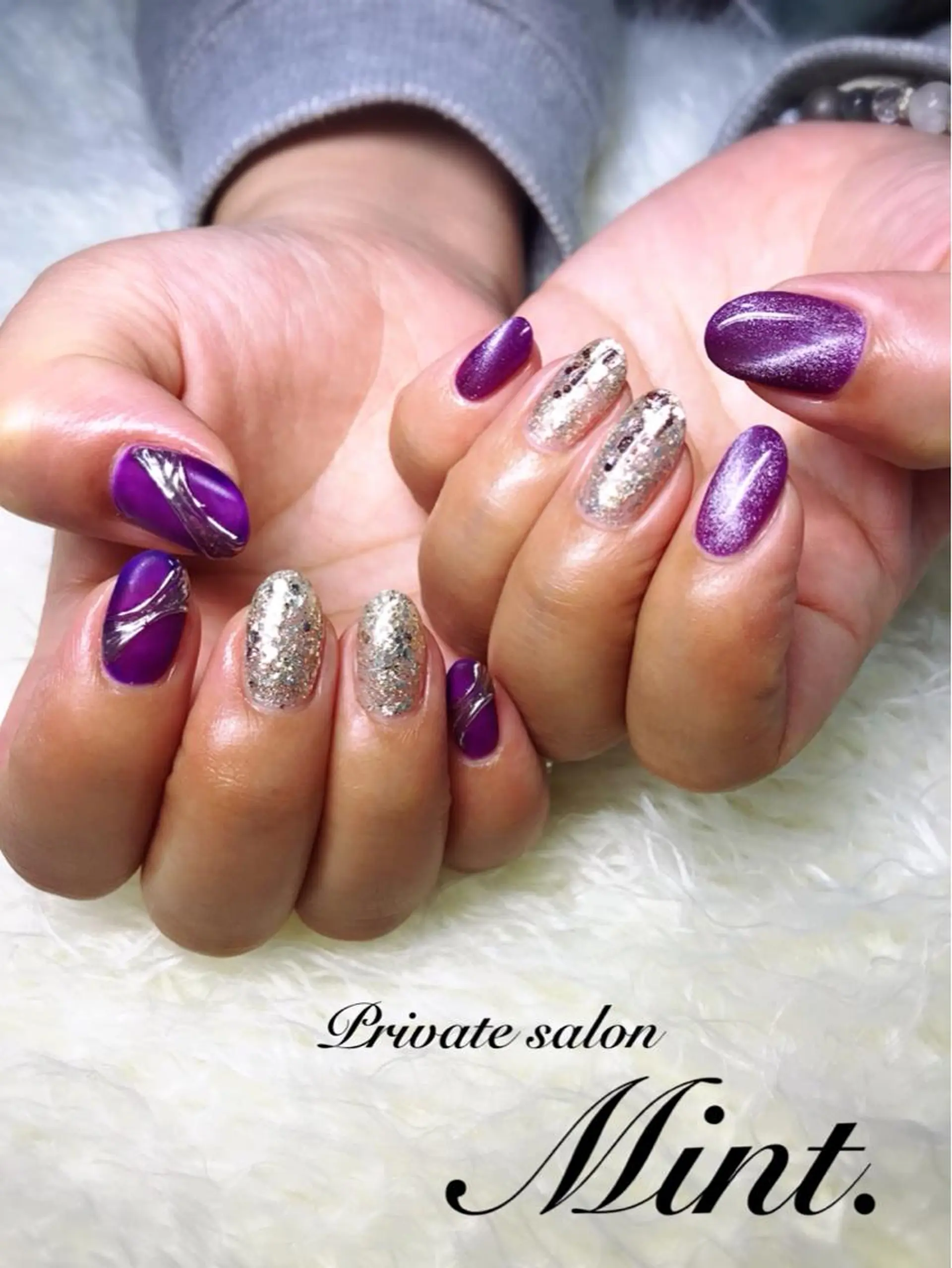 ミディアム ネイル ジェルネイル ハンドネイル Mint. nailのネイルデザイン