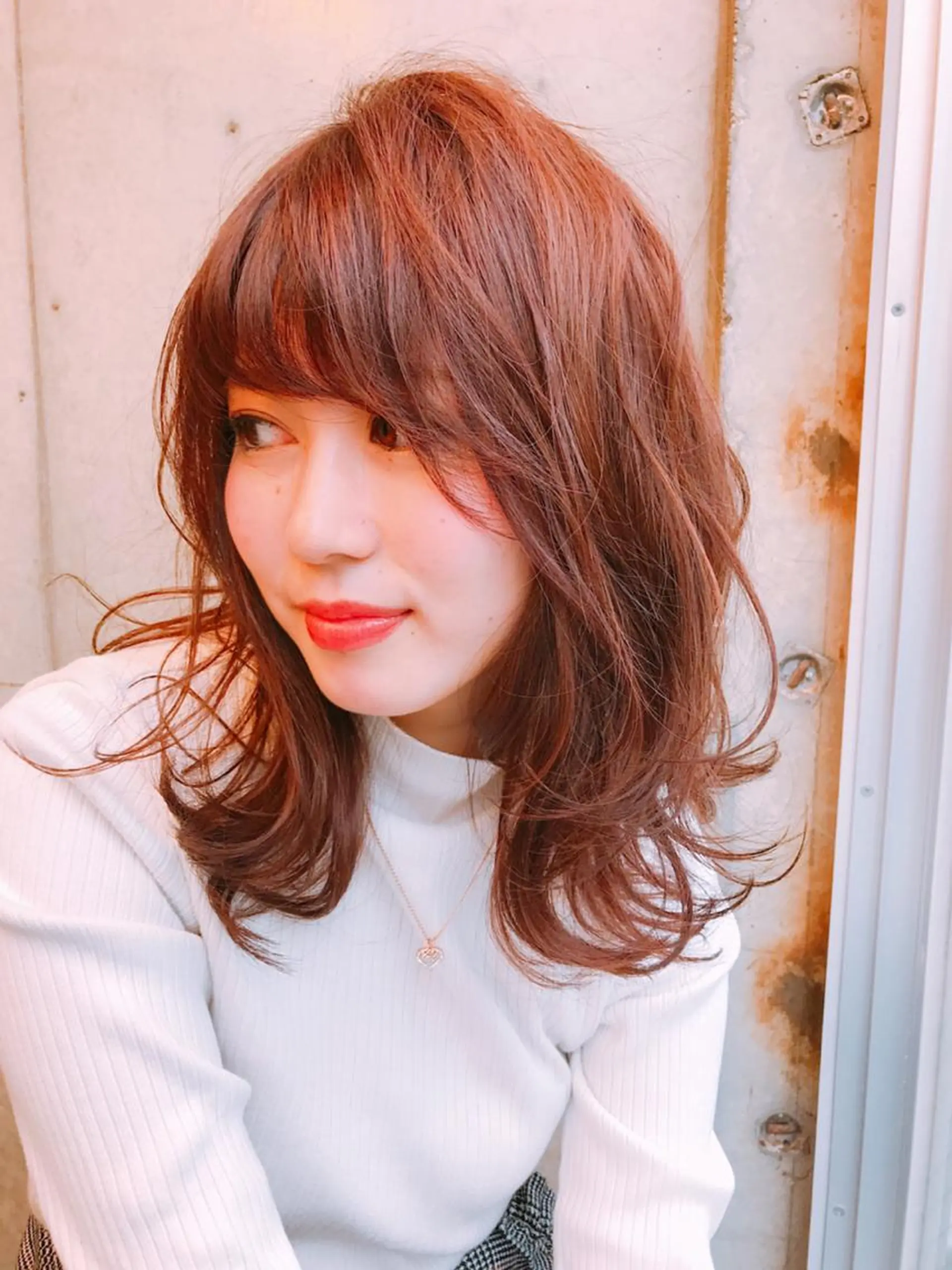 ミディアム カラー ✨縮毛矯正/髪質改善 錦糸町/松坂拓馬のヘアスタイル