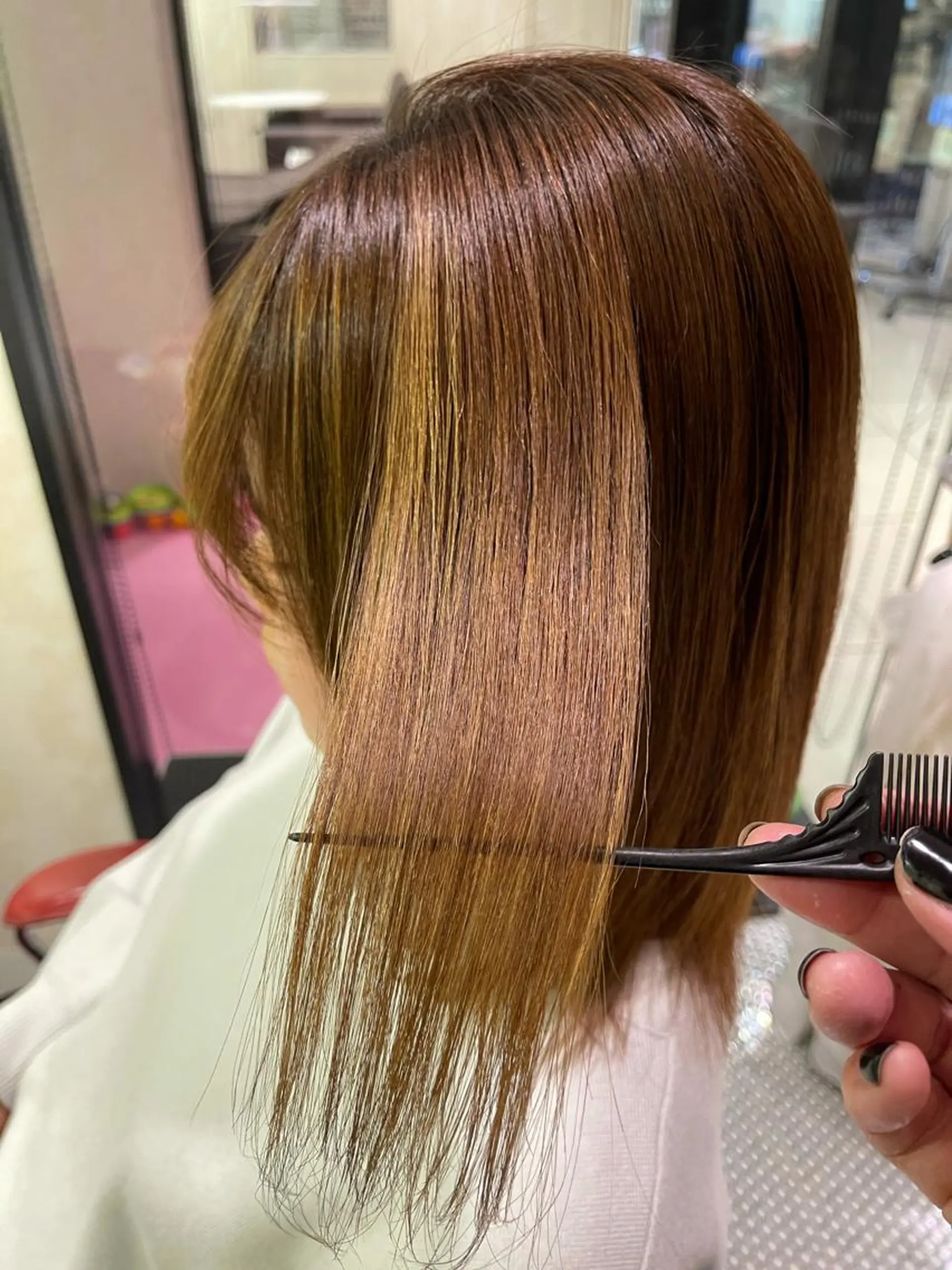 ミディアム 縮毛矯正 縮毛矯正 トリートメント 圧倒的美髪ストレート ツダケイタロウのヘアスタイル