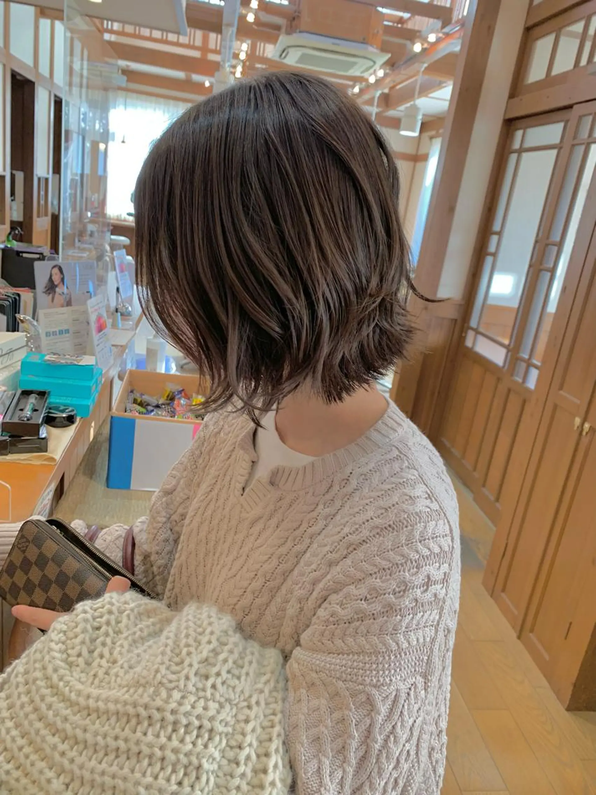 ミディアム カラー パーマ Artist 藤﨑紘成のヘアスタイル