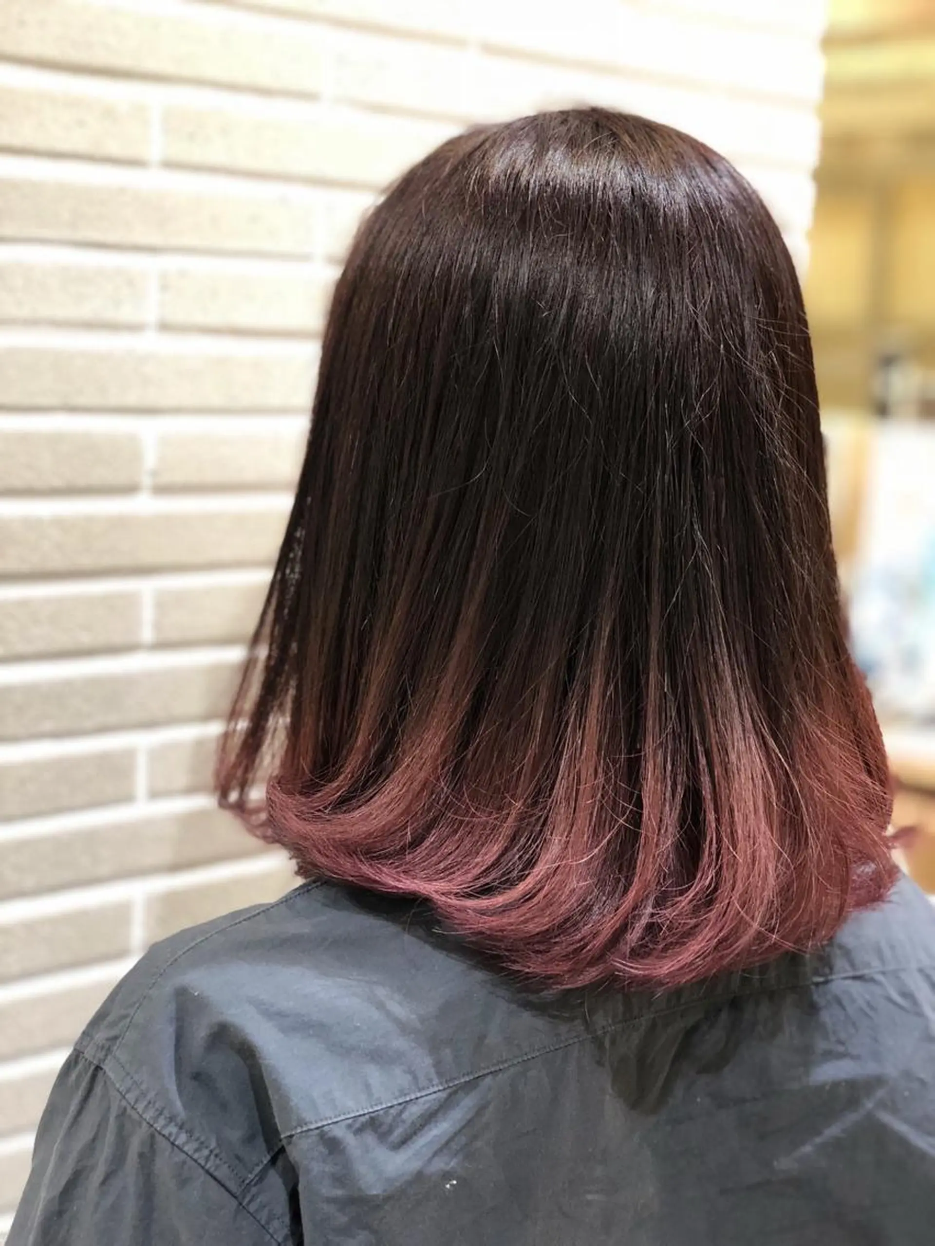 ミディアム カラー カット ヘアカラー トリートメント 山北 咲子のヘアスタイル