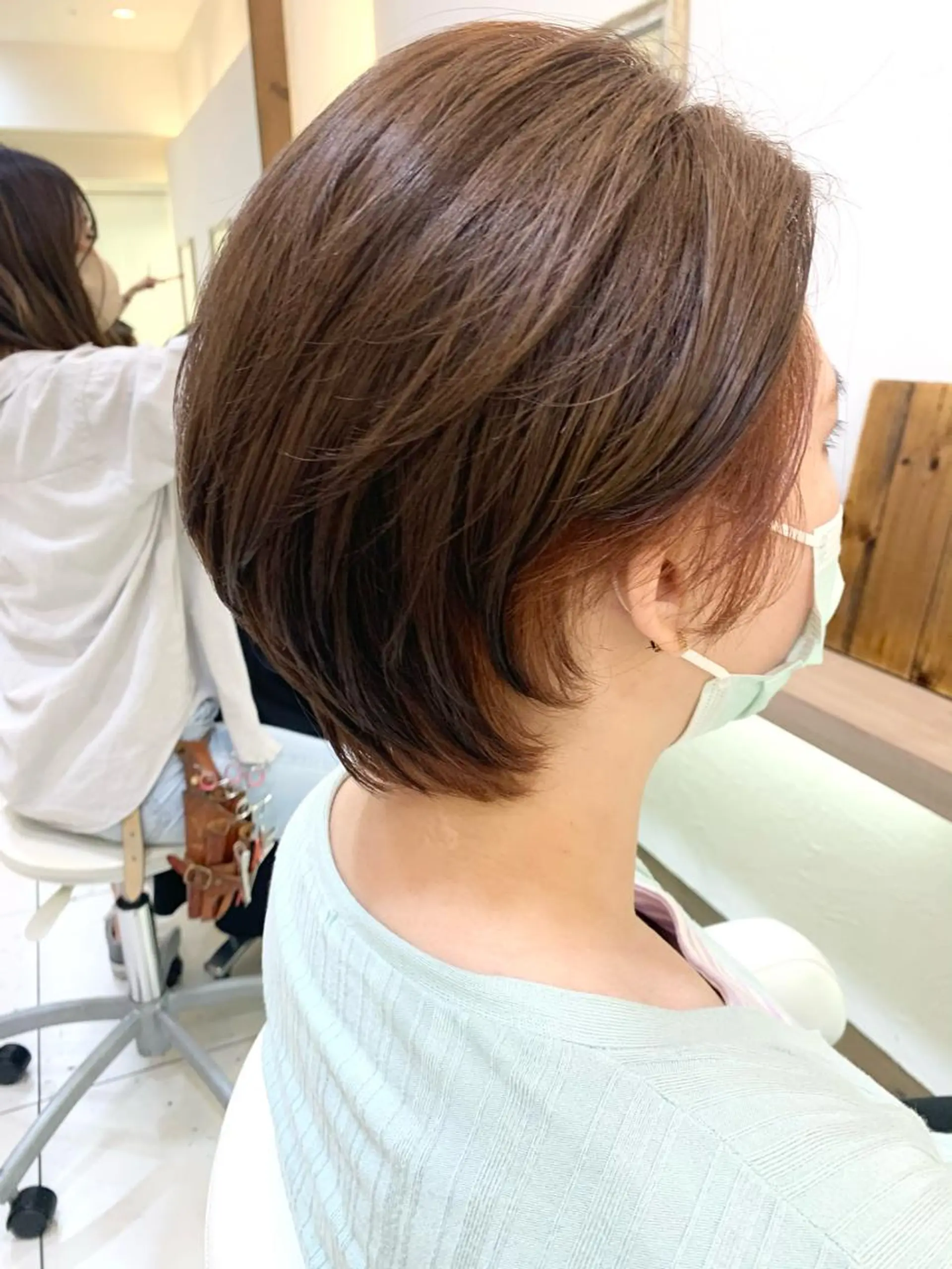 ショート カラー ヘアカラー トリートメント 似合わせカラー/艶 髪質改善/ヨシザキのヘアスタイル