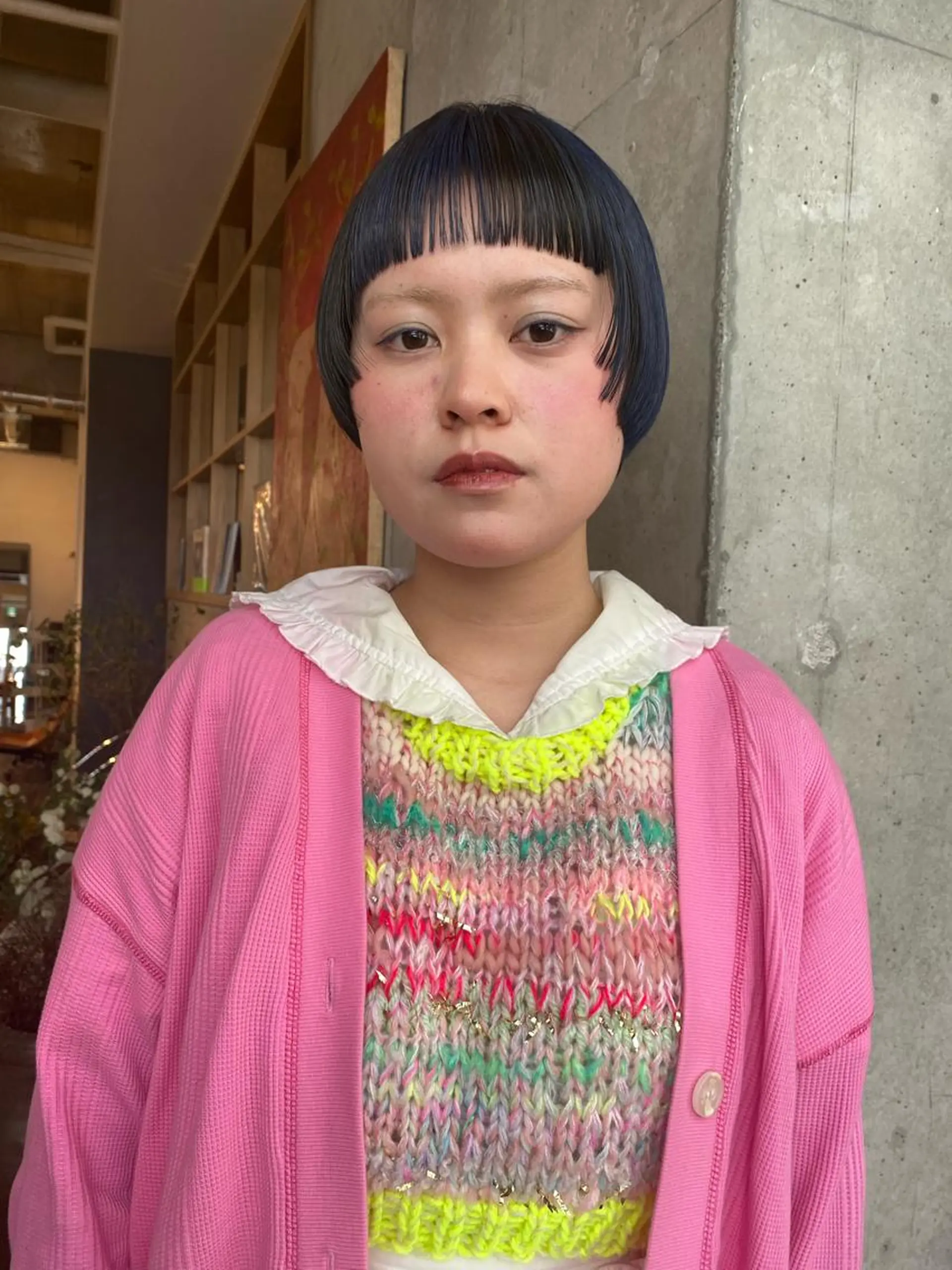 ショート カラー ショートボブ ボブ 顔周りカット 姫カット ショートヘア 高円寺/loca/ 田中南帆のヘアスタイル