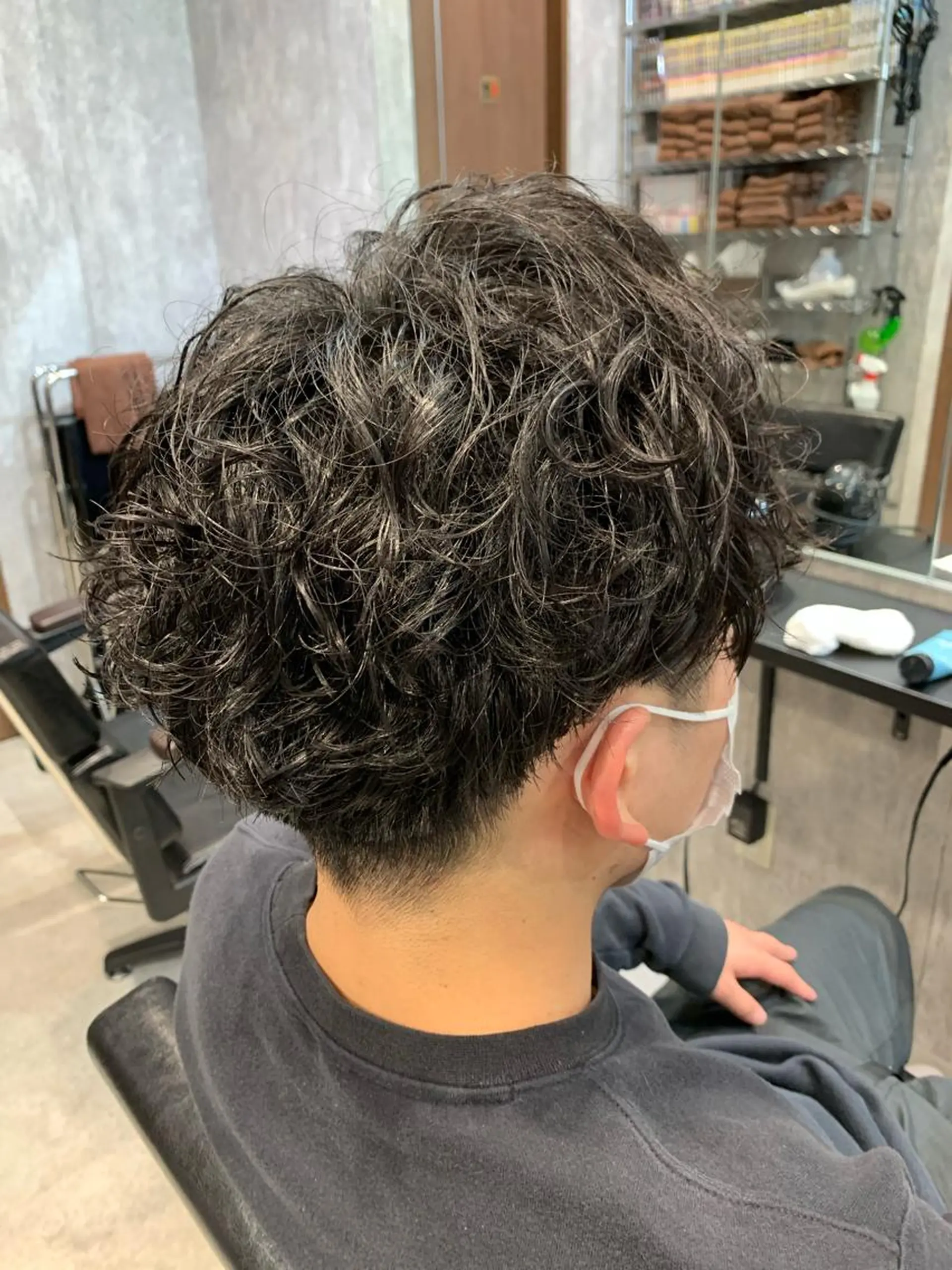 ショート パーマ メンズ メンズパーマ くせ毛 メンズ支持数No.1 👑リュウ👑のヘアスタイル