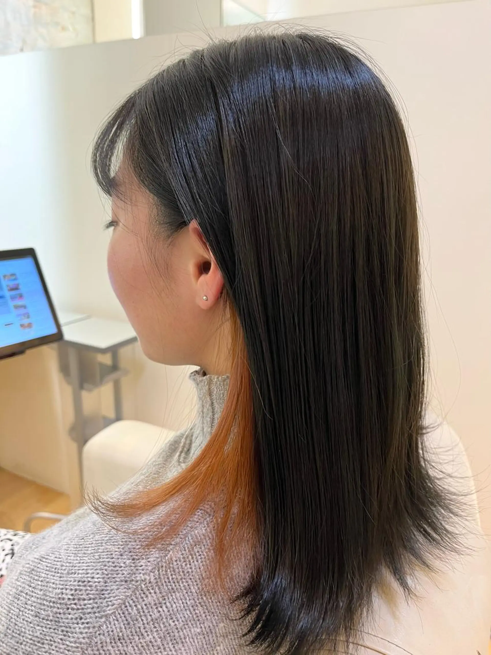 カラー オレンジ 後藤 瑞季のヘアスタイル