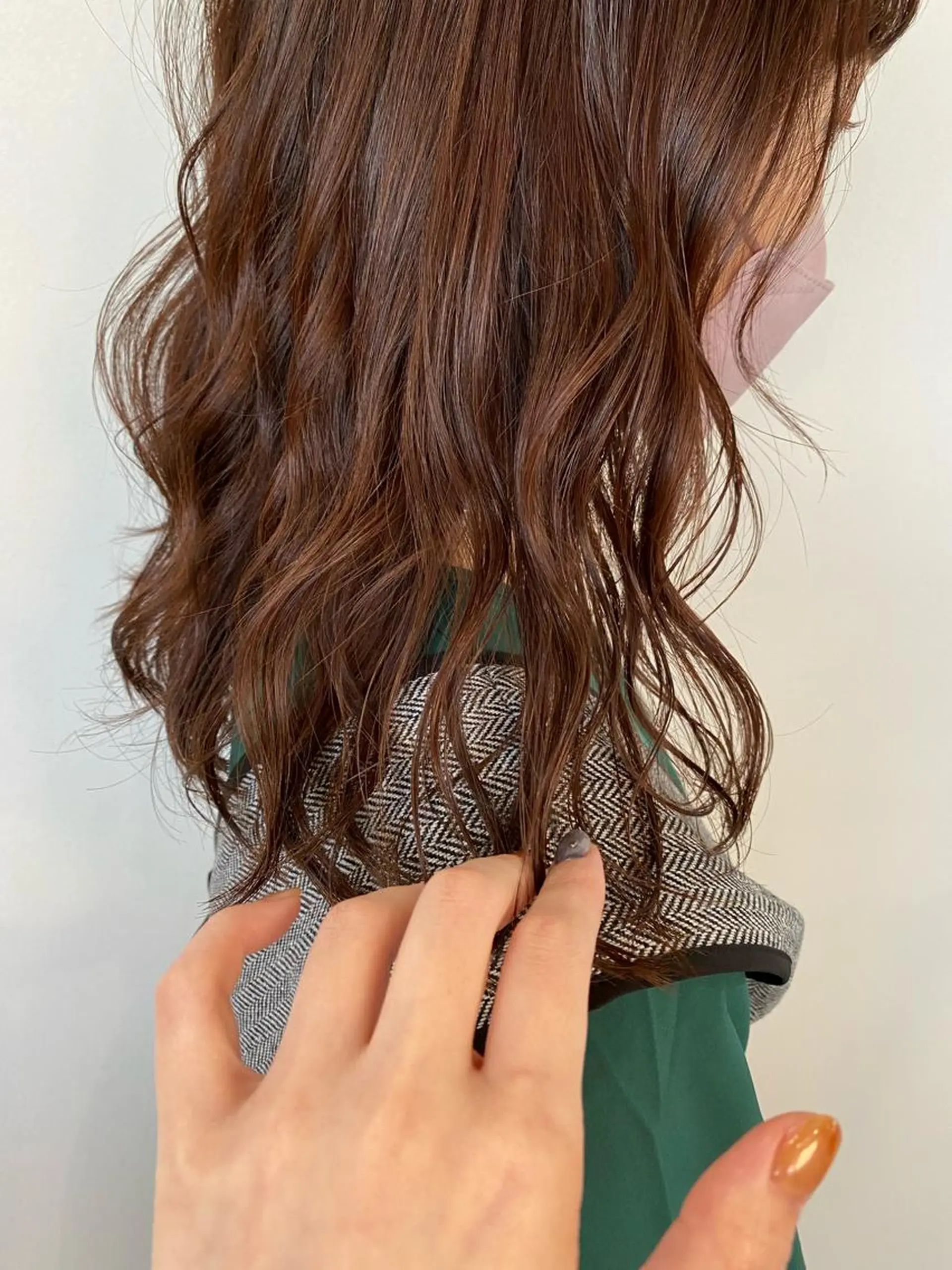 ロング パーマ ボブ ハイライト 髪質改善 韓国風ヘア レイヤーカット 🌈新田 みどり🌈のヘアスタイル