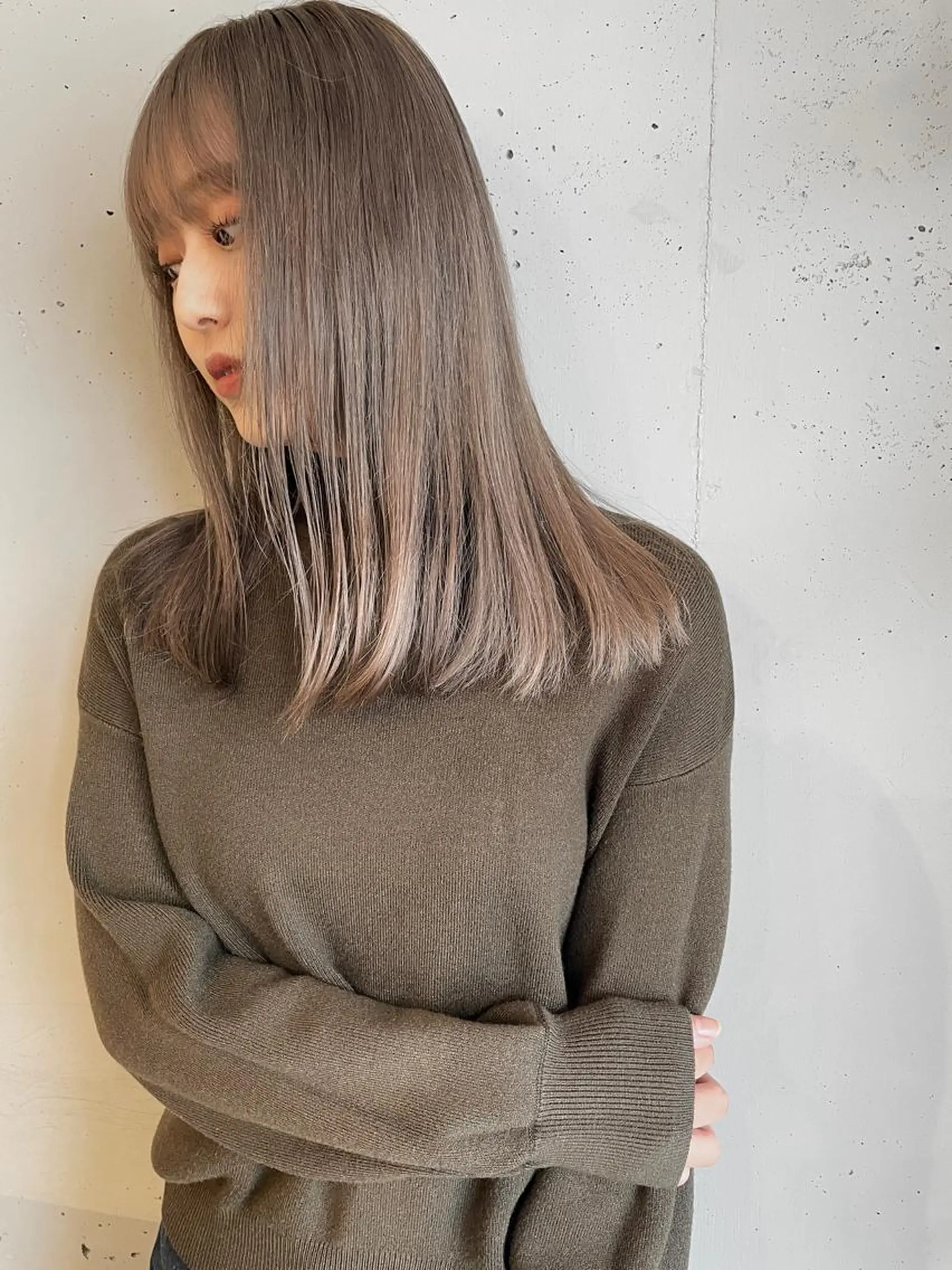 ロング カラー 東 みのりのヘアスタイル