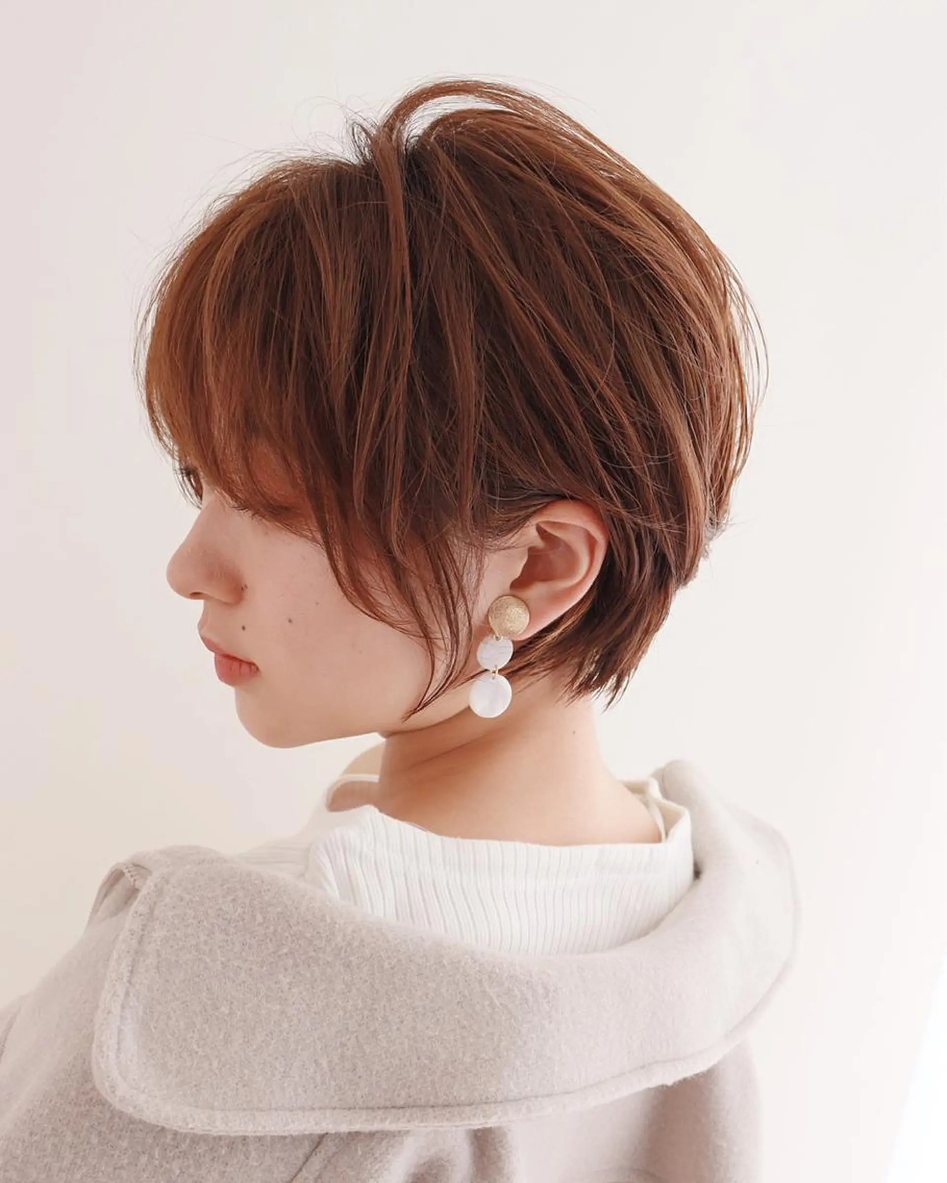 ショート カット ヘアカラー トリートメント 縮毛/ショート/ ボブ/レイヤー/小原のヘアスタイル