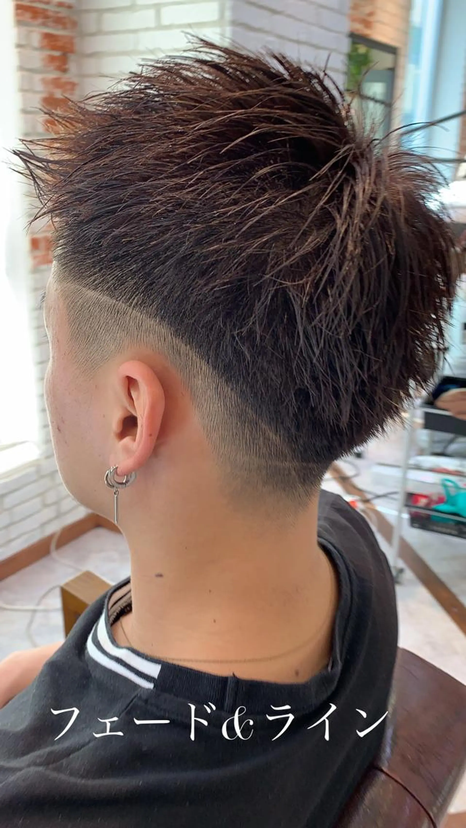 ショート メンズ フェードカット 髪質改善/白髪ぼかし KENTAのヘアスタイル