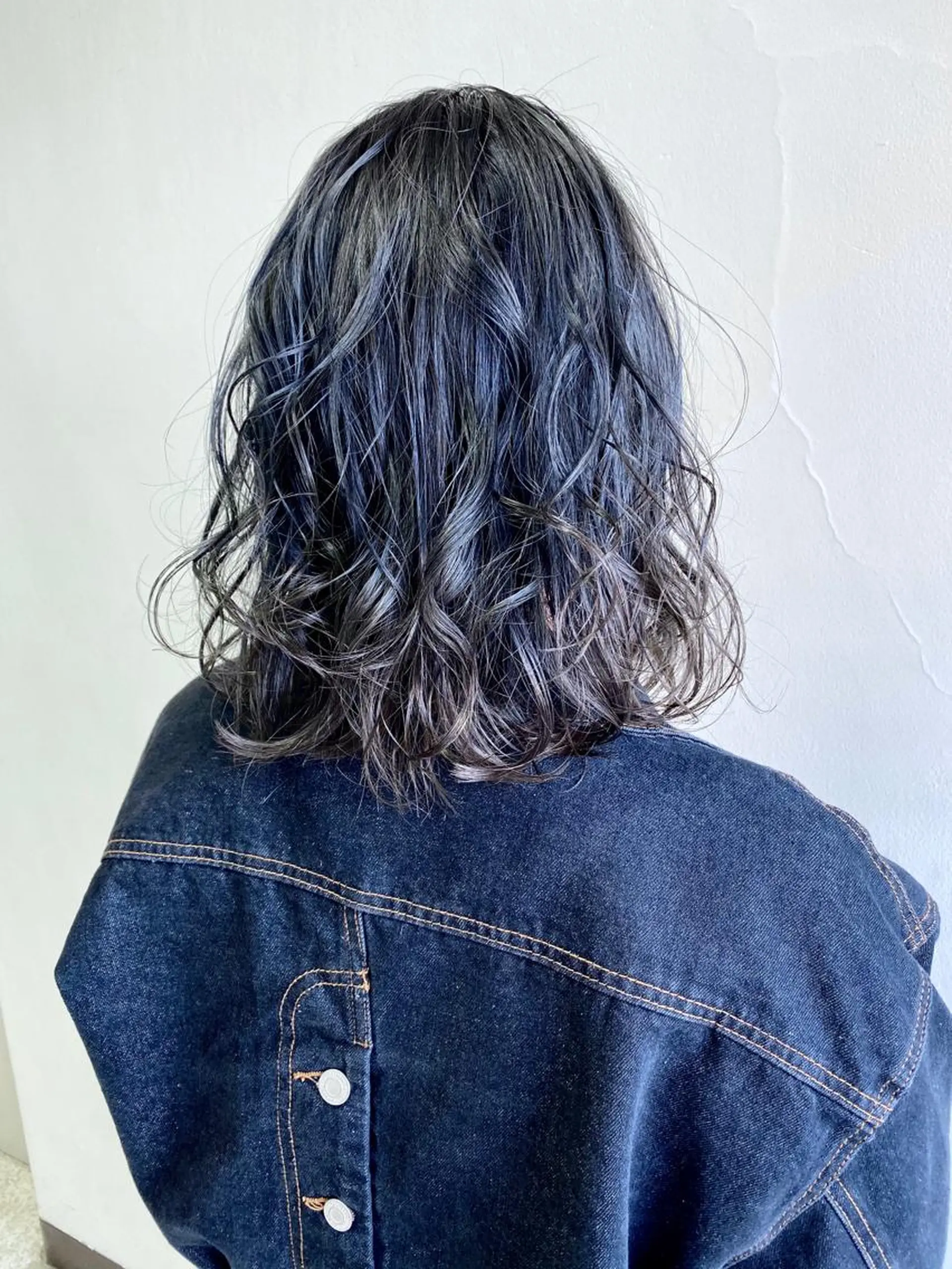 ミディアム カラー hair &eye LAWE.店長のヘアスタイル