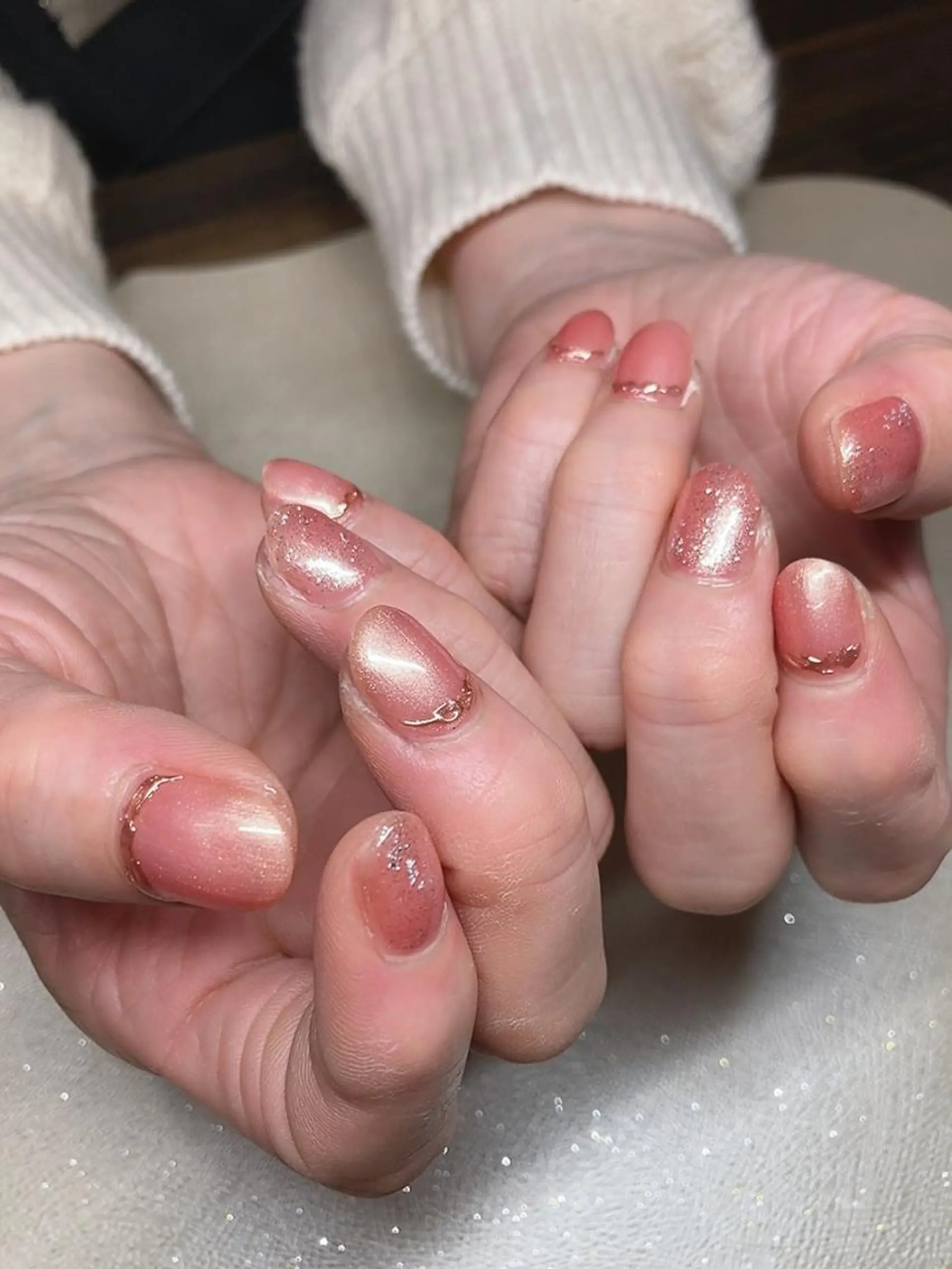 ネイル ハンドネイル 𝐴𝑁𝑈𝐸 トラブル爪育成専門のネイルデザイン