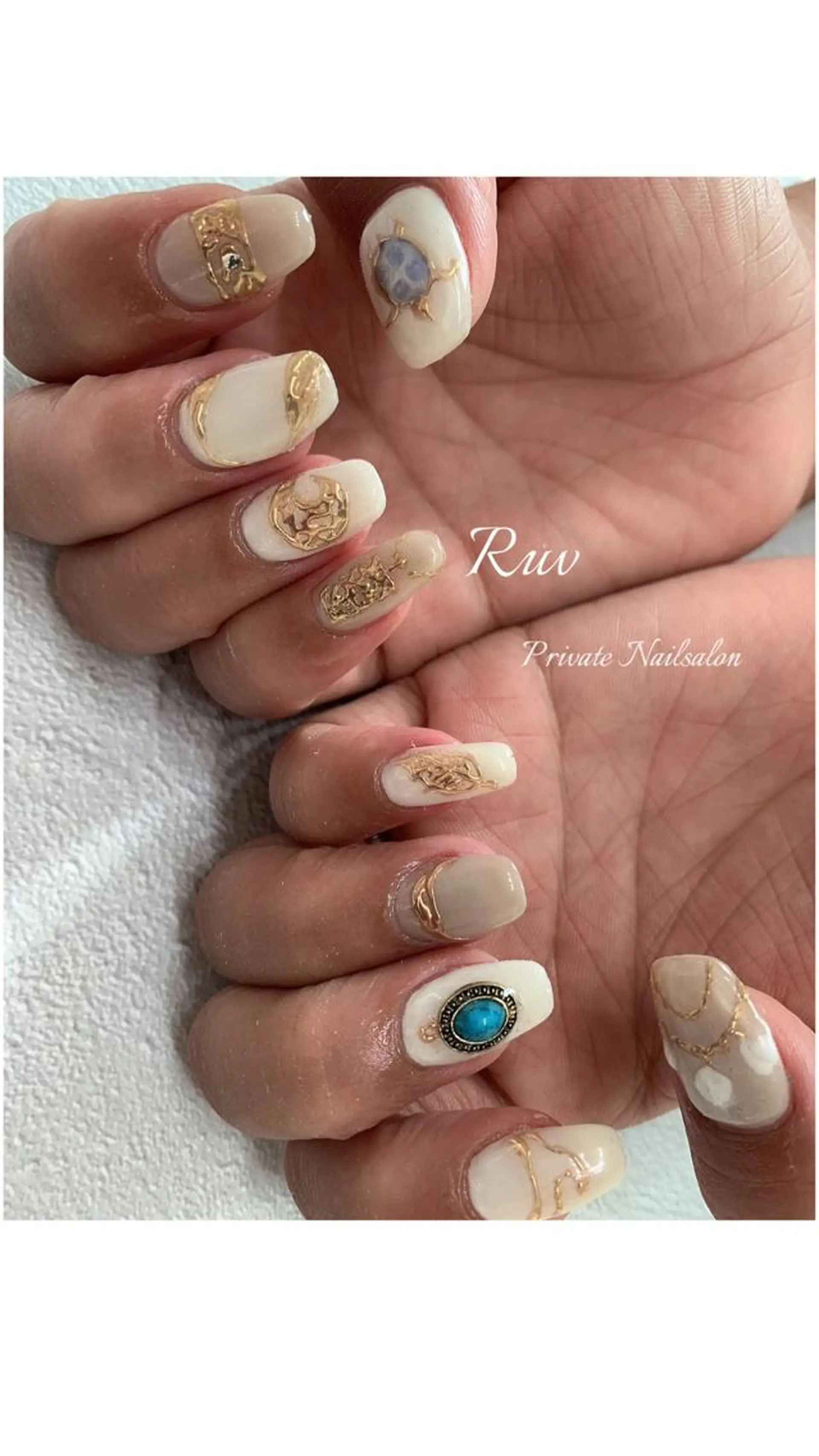 ネイル アートネイル ハンドネイル プライベート ネイルサロン　ルヴのネイルデザイン